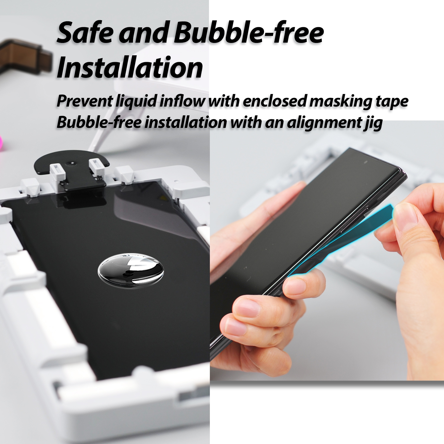 Écran film UV GEN pour Pixel 8 Pro de Whitestone avec lampe UV [9H verre trempé, sans bulles, trousse d'installation] - Paquet de 2