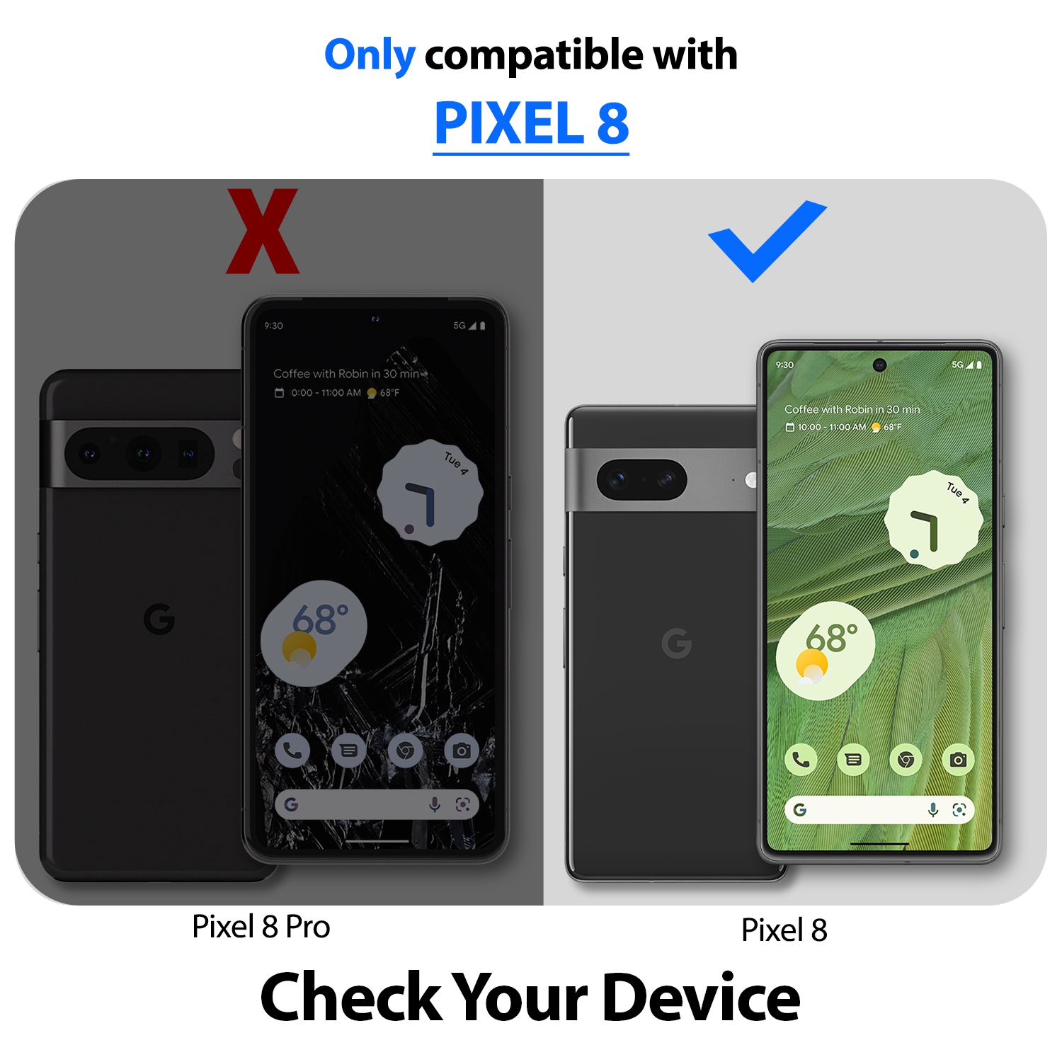 Écran film UV GEN pour Pixel 8 Pro de Whitestone avec lampe UV [9H verre trempé, sans bulles, trousse d'installation] - Paquet de 2