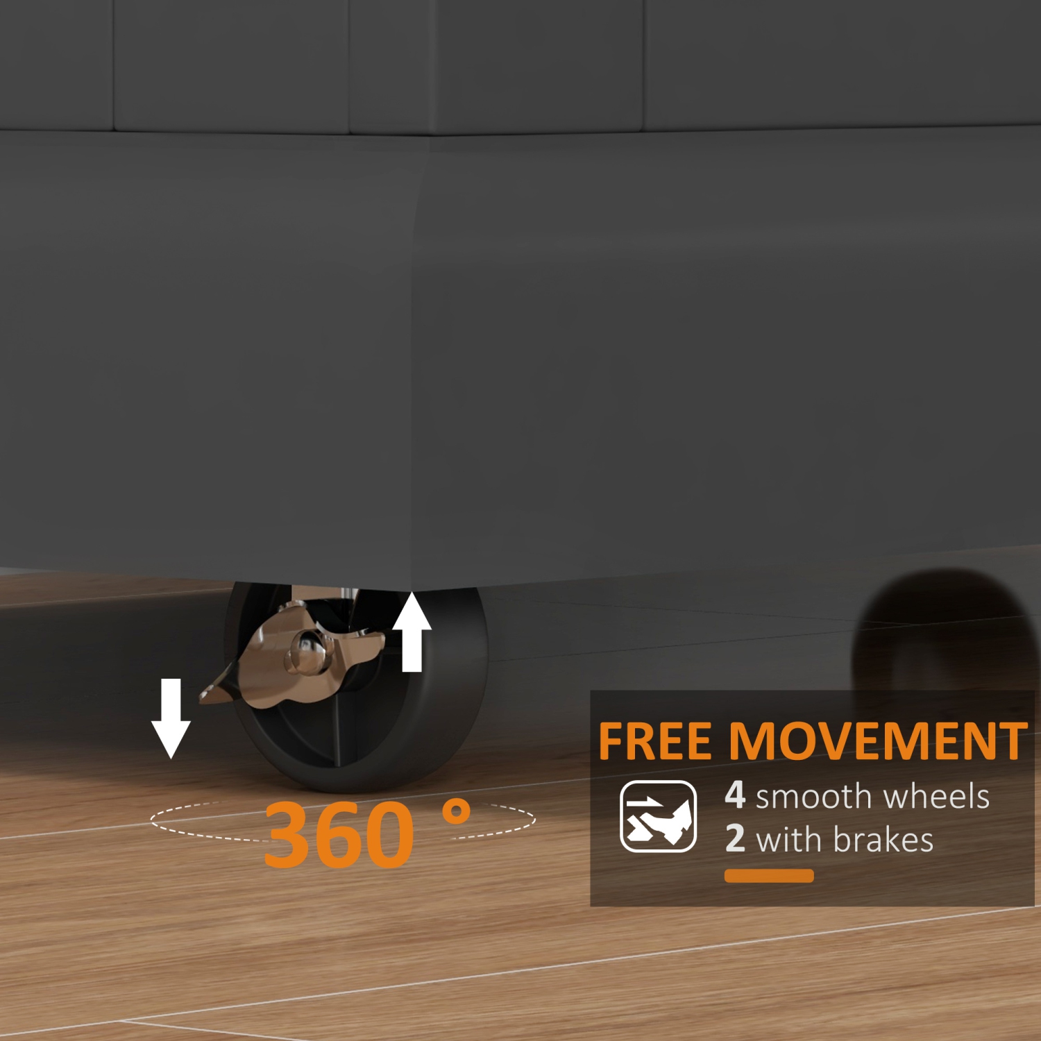 HOMCOM Foldable Kitchen Island with Storage Drawer, Farmhouse Style Rolling Utility Cart, Coffee Bar Cabinet on Wheels with Drop-Leaf Wood Top