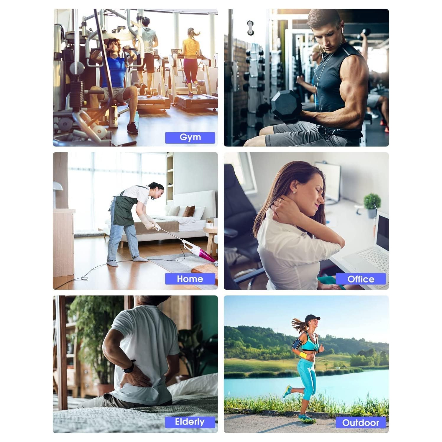 Pistolet de massage AERLANG, pistolet de massage à percussion, appareil de massage pour tissus profonds portatif