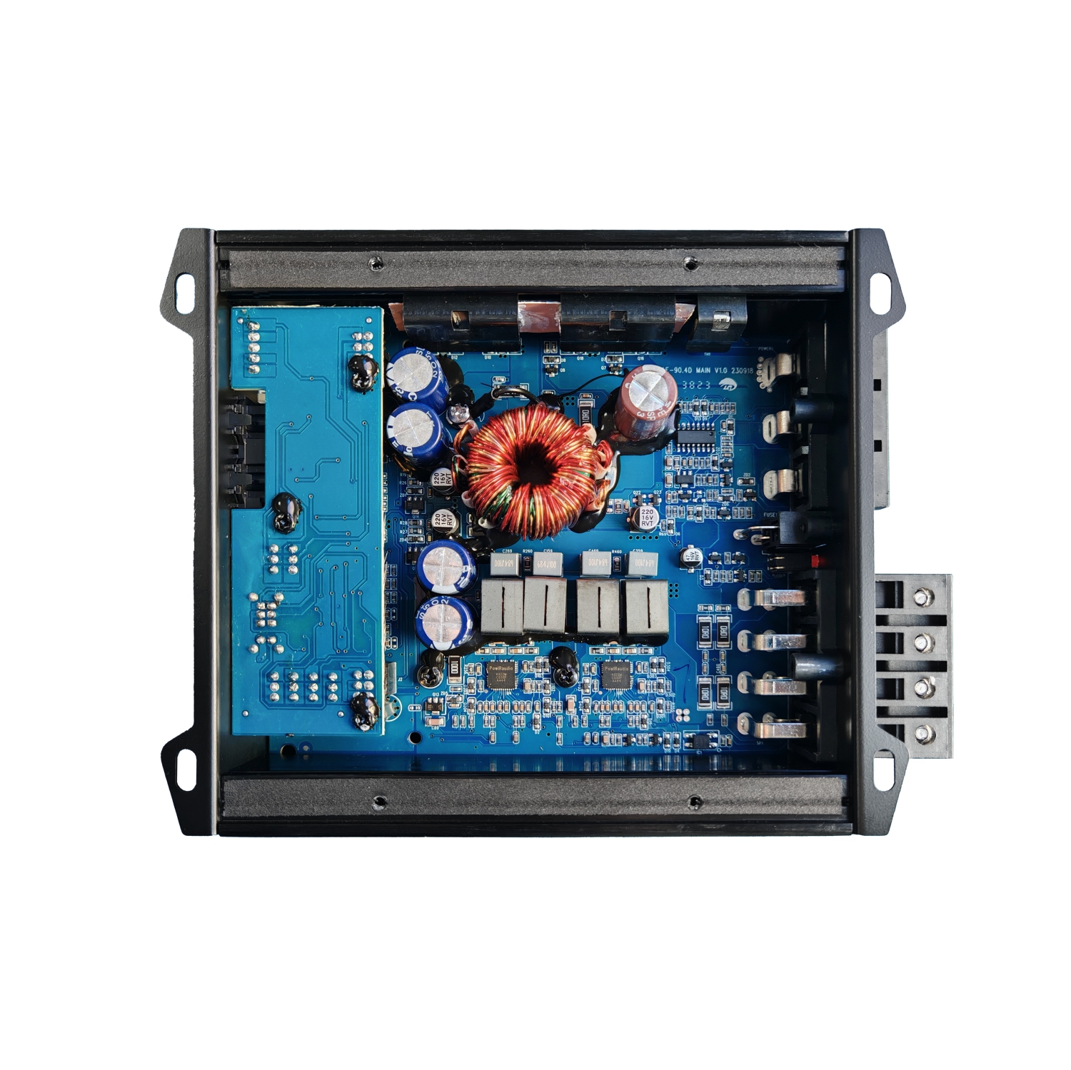 OceanAudio OAE-90.4D Compact Full-Range Class D 4 Channel Car Amplifier, 720W