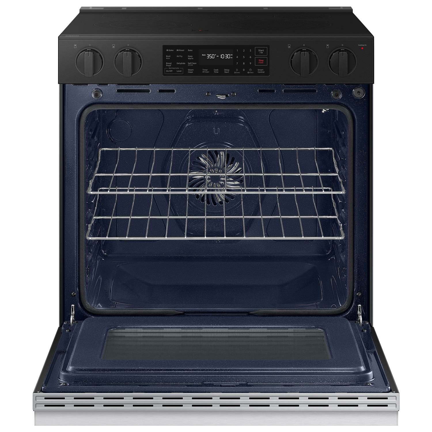 Samsung 30" 6.3 Cu. Ft. Fan Convection 5-Element Slide-In Electric Range - Stainless - Only at Best Buy