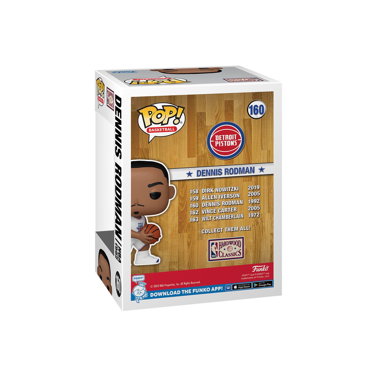 Pop Sports NBA Basketball 3.75 Inch Action Figure All-Star - Dennis Rodman #160