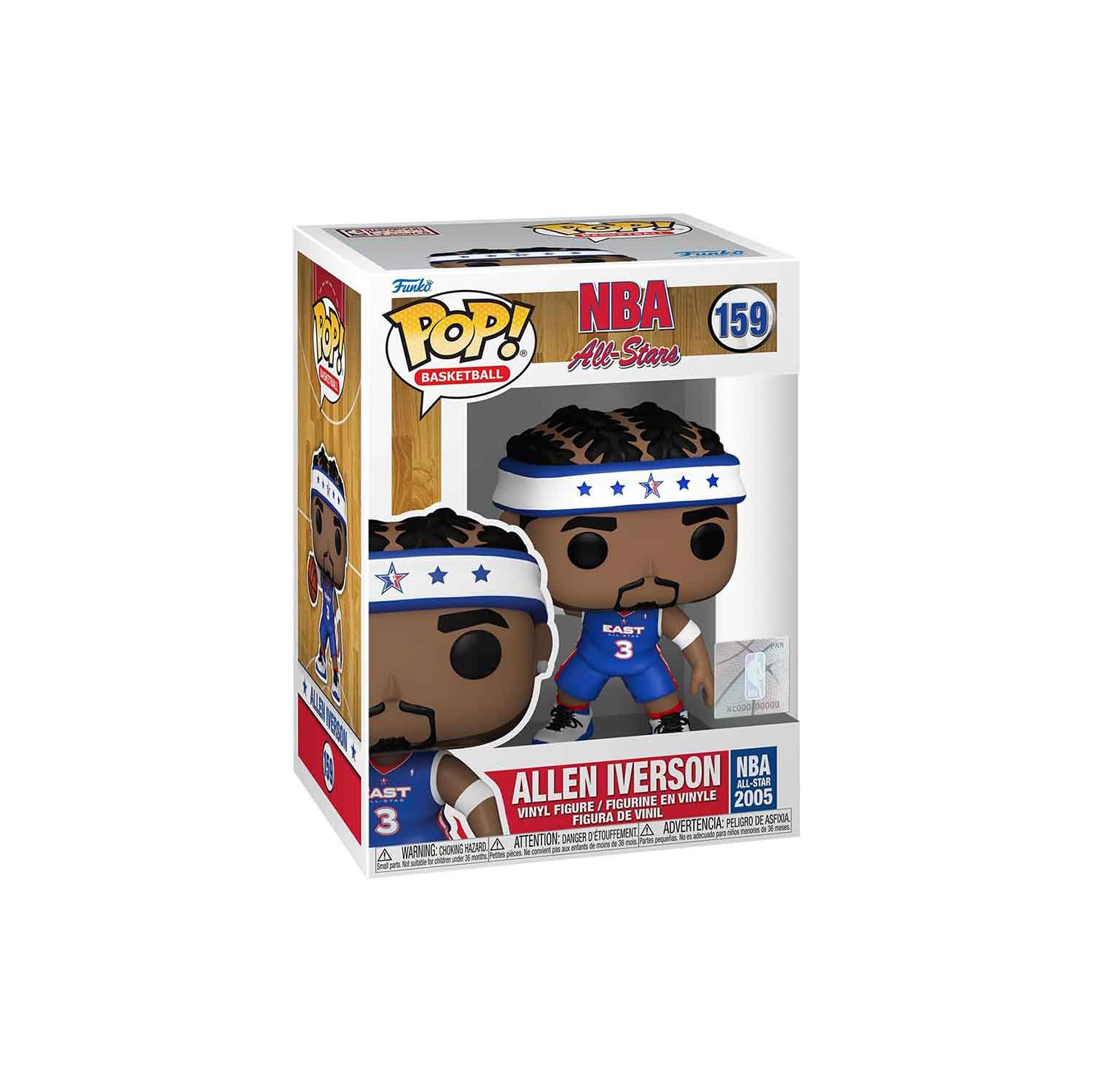 Pop Sports NBA Basketball 3.75 Inch Action Figure All-Star - Allen Iverson #159