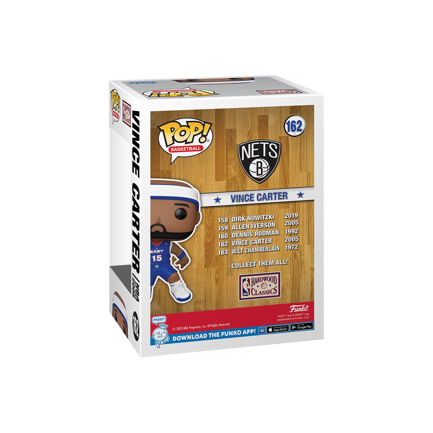 Pop Sports NBA Basketball 3.75 Inch Action Figure All-Star - Vince Carter #162