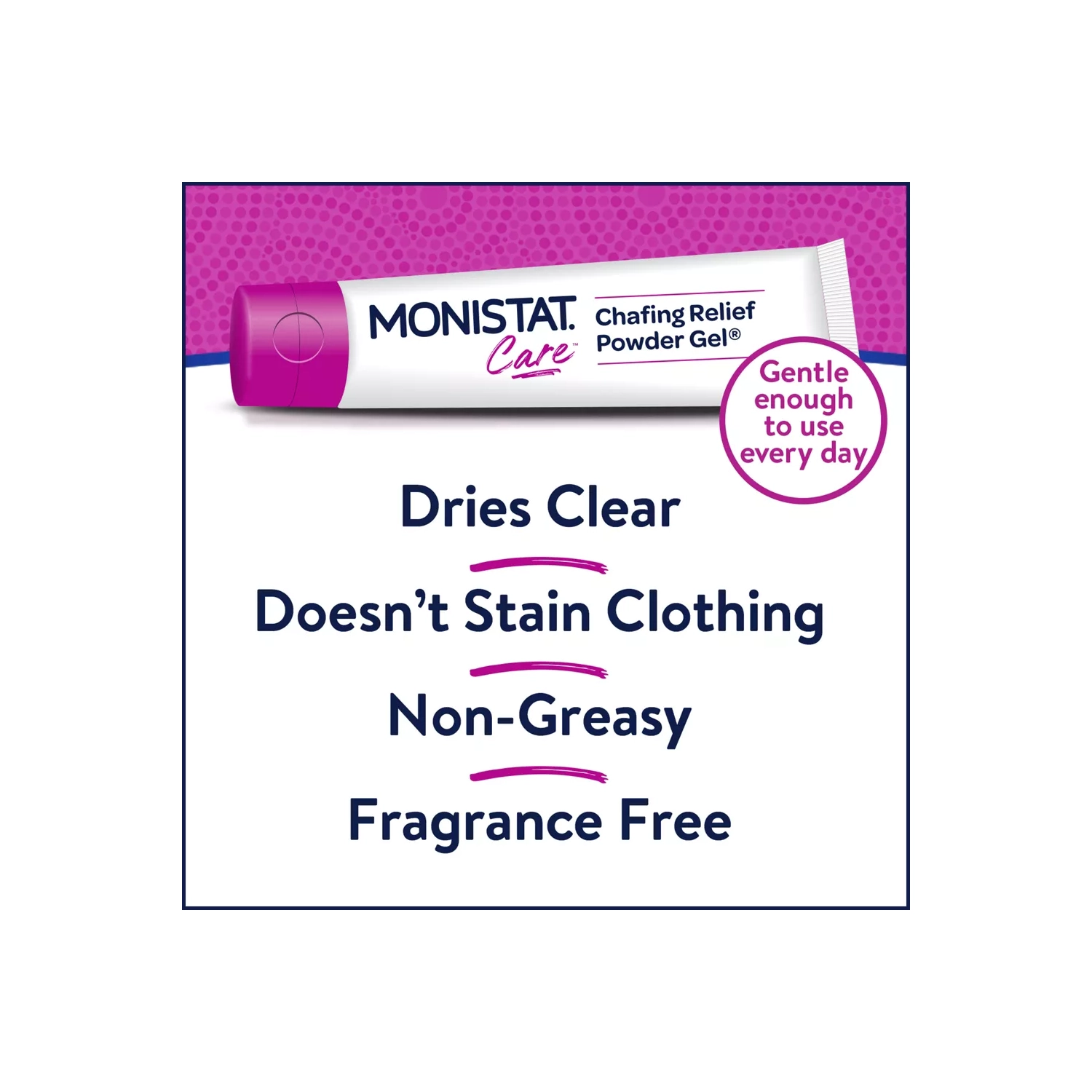 Monistat Care Feminine Chafing Relief Powder Gel, Anti-Chafe Protection - 1.5 oz, 2-Pack
