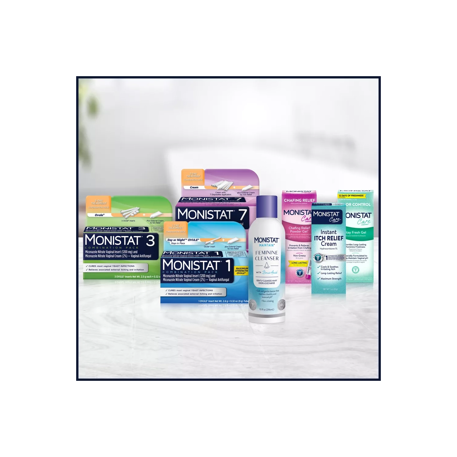 Monistat 3-Dose Yeast Infection Treatment, 3 Prefilled Applicators & External Itch Cream