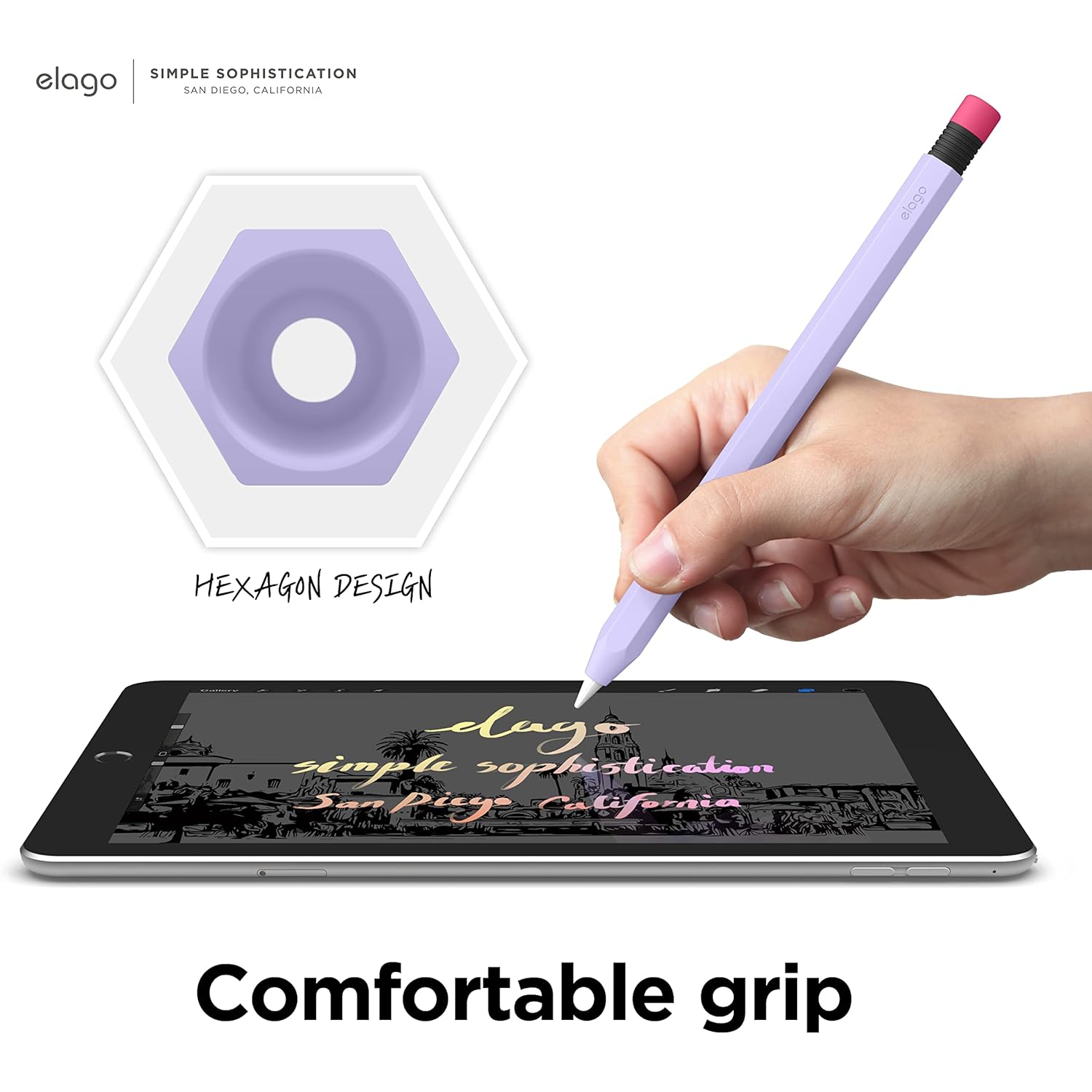 elago Classic Pencil Case Compatible with Apple Pencil 1st Generation Cover Sleeve, Classic Design, Perfect Grip, Protective Skin, Premium Silicone