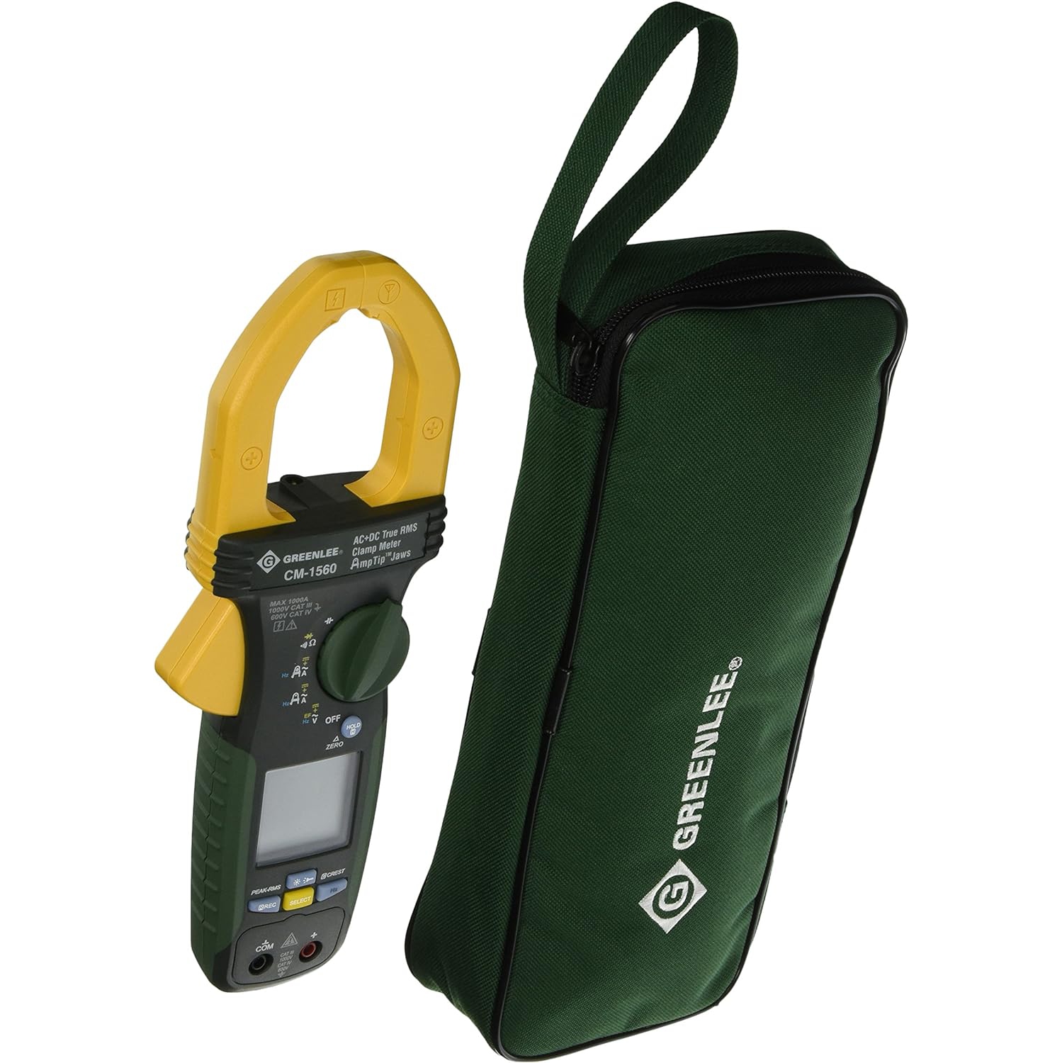 Greenlee CM-1560 General Purpose Clamp Meter, AC/DC, 1000-Amp