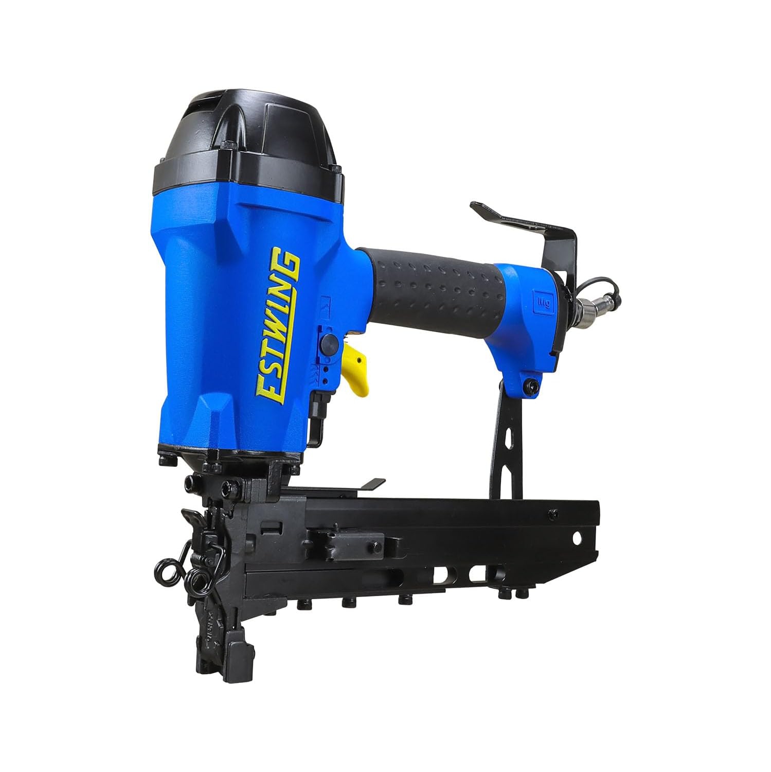 Agrafeuse pour clôture pneumatique 1-9/16 po de calibre 10,5 avec crochet de ceinture en métal réglable d'Estwing EFS105, raccord pivotant