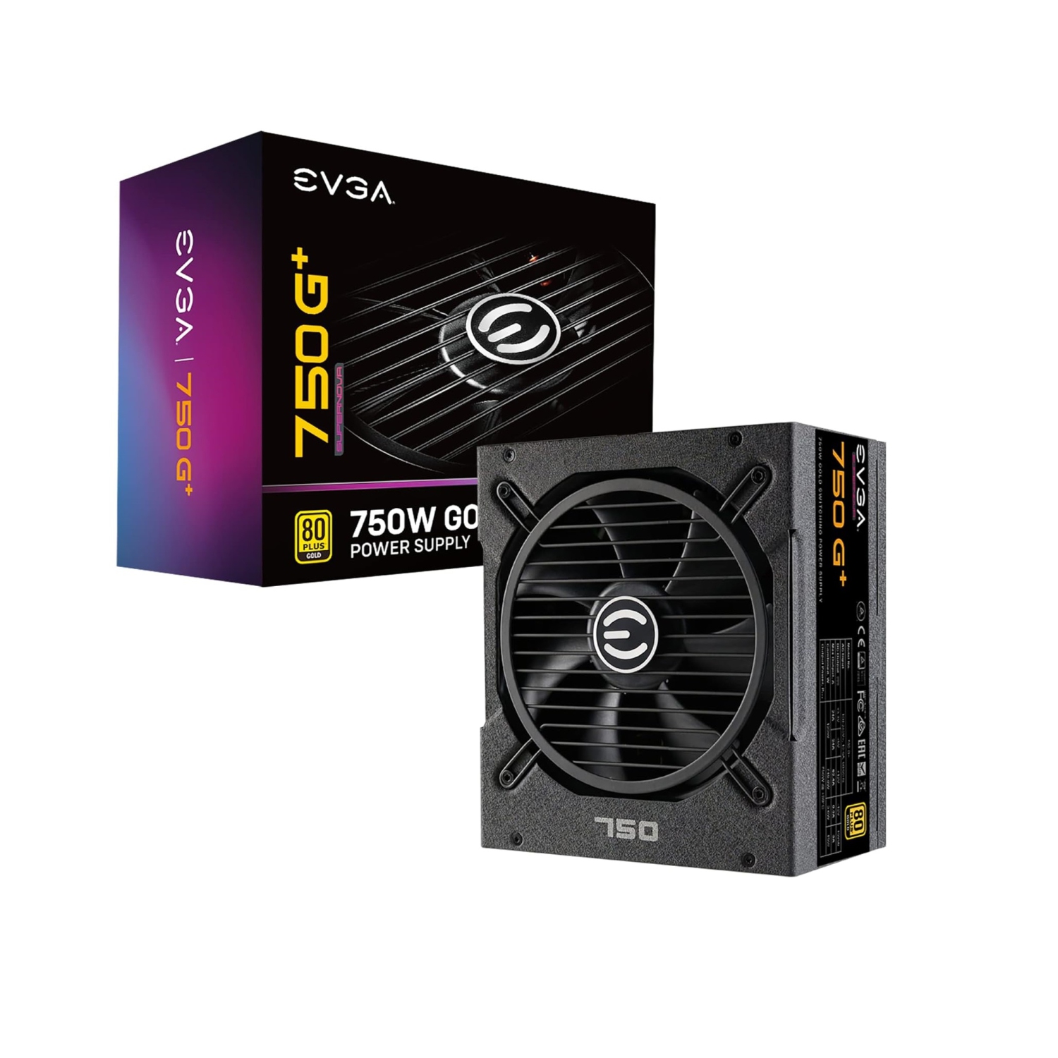 Refurbished (Good) EVGA SuperNOVA 750 G+ 80 Plus Gold 750W Fully Modular Power Supply