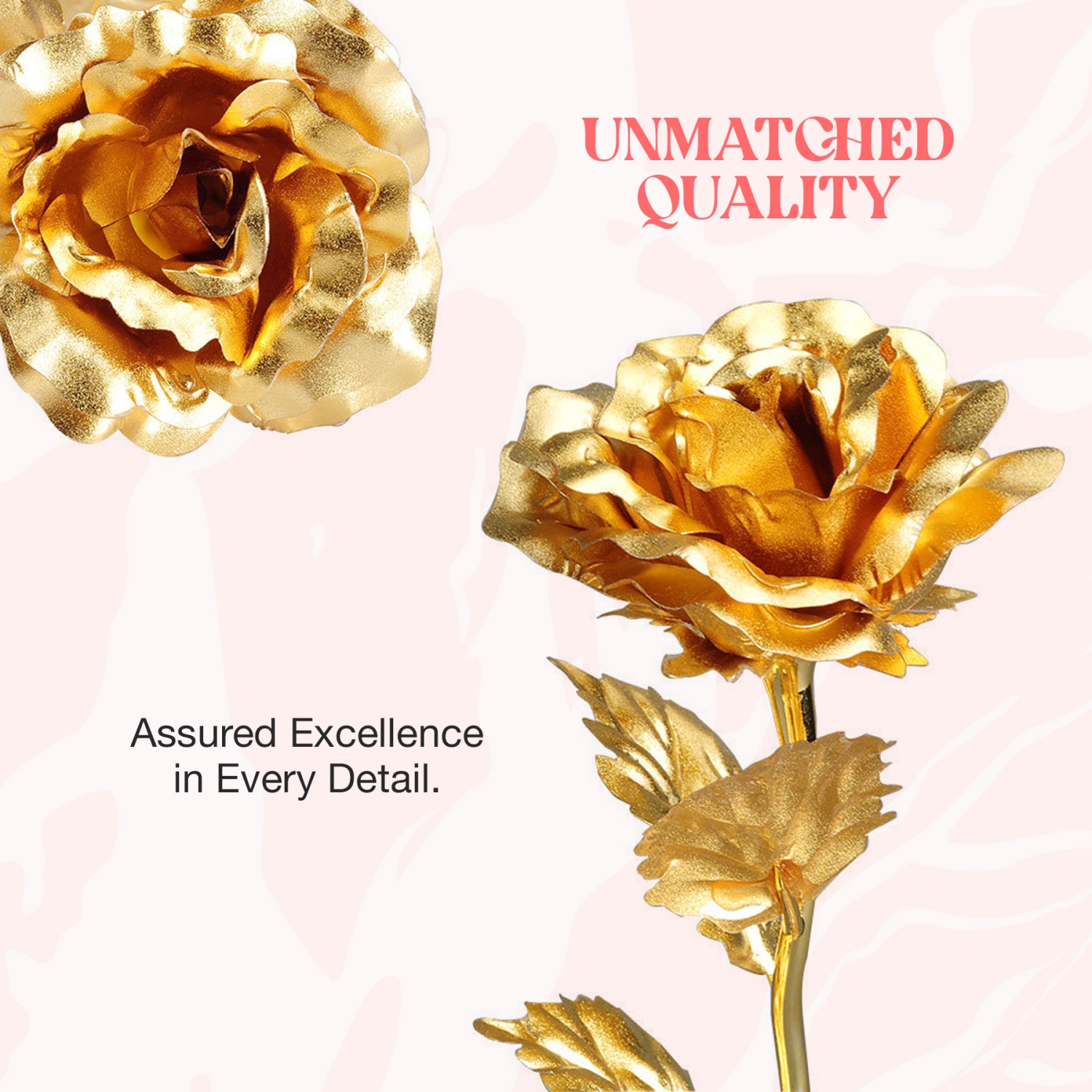 24k Gold Rose with Luxury Gift Box - 10-inch Golden Rose Metal