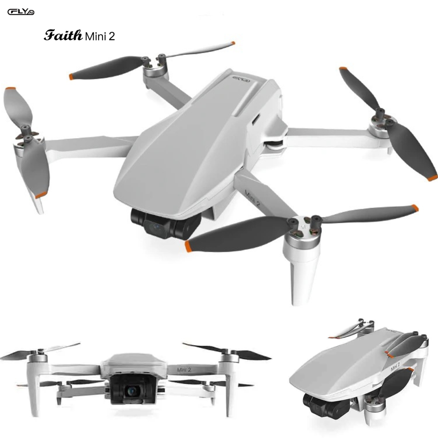 TUTT C-FLY Faith Mini 2 (Upgraded) Pro GPS 5G 5KM WIFI FPV with 4K 30fps 20MP Camera 3-Axis Brushless Gimbal 32mins Flight Time Under 250 gr RC Drone Quadcopter RTF SanDisk 128GB