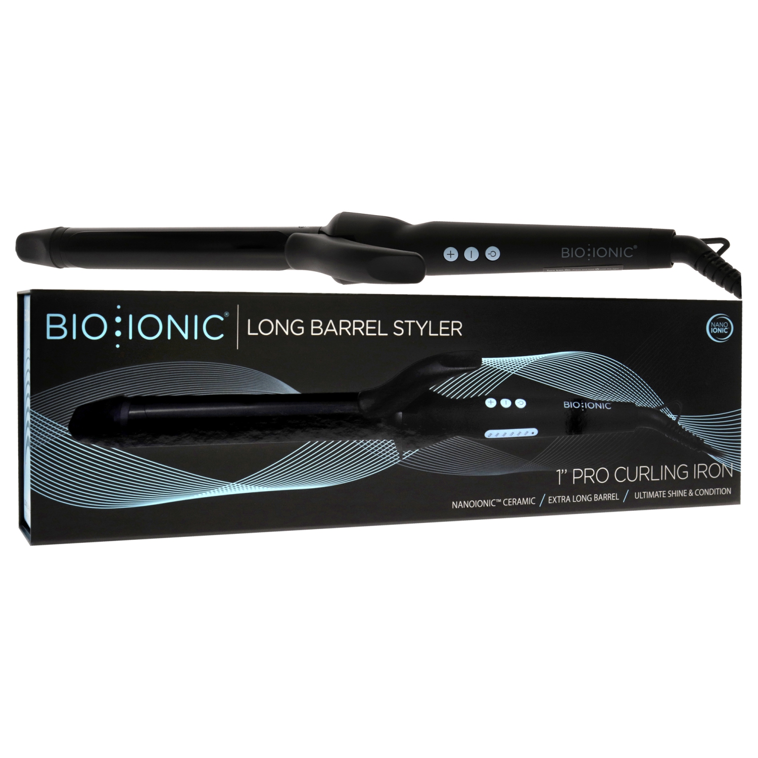 High quality Bio Iconic Long Barrel Curling Iron 1.25