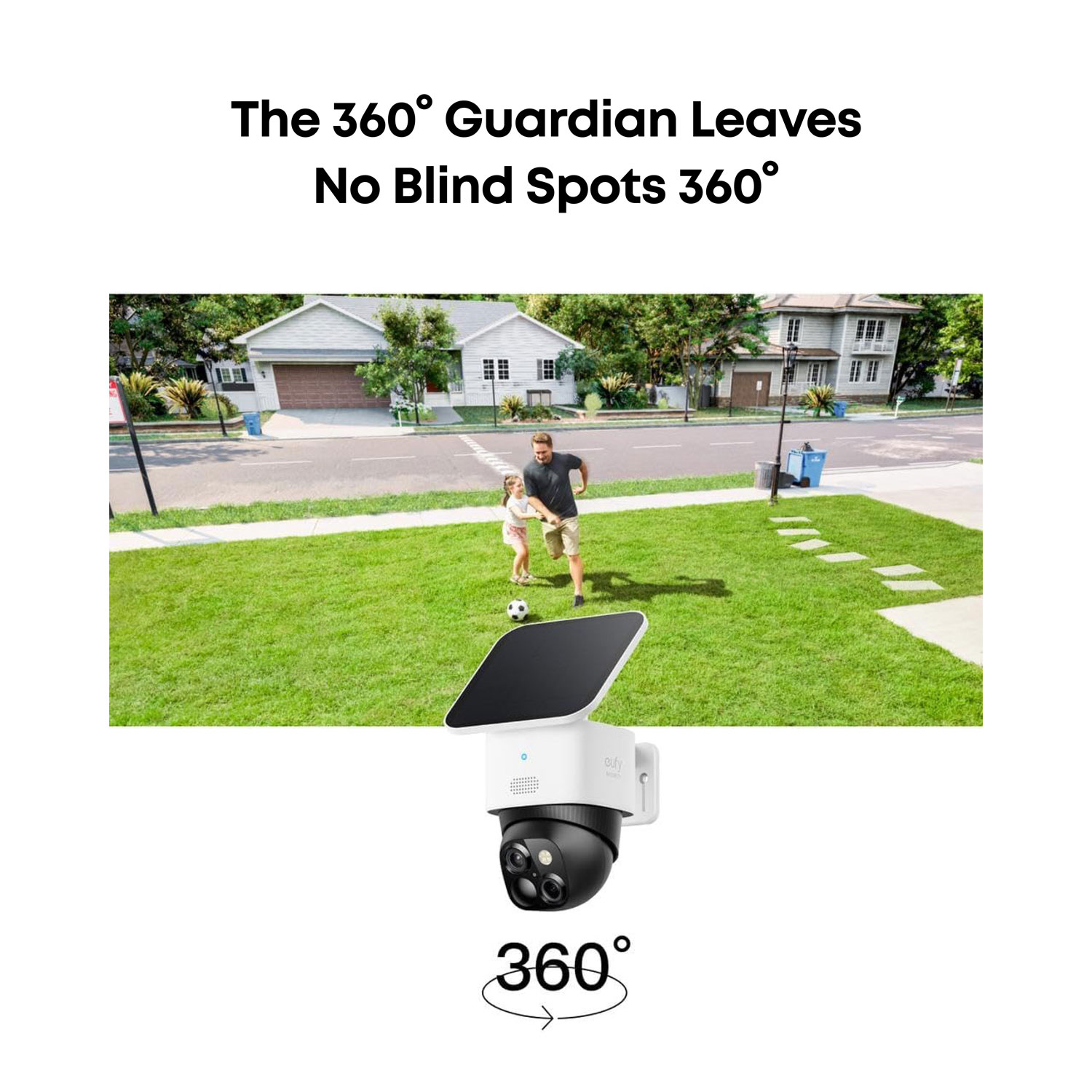 Eufy SoloCam S340 Wire-Free Outdoor IP Camera - Black/White