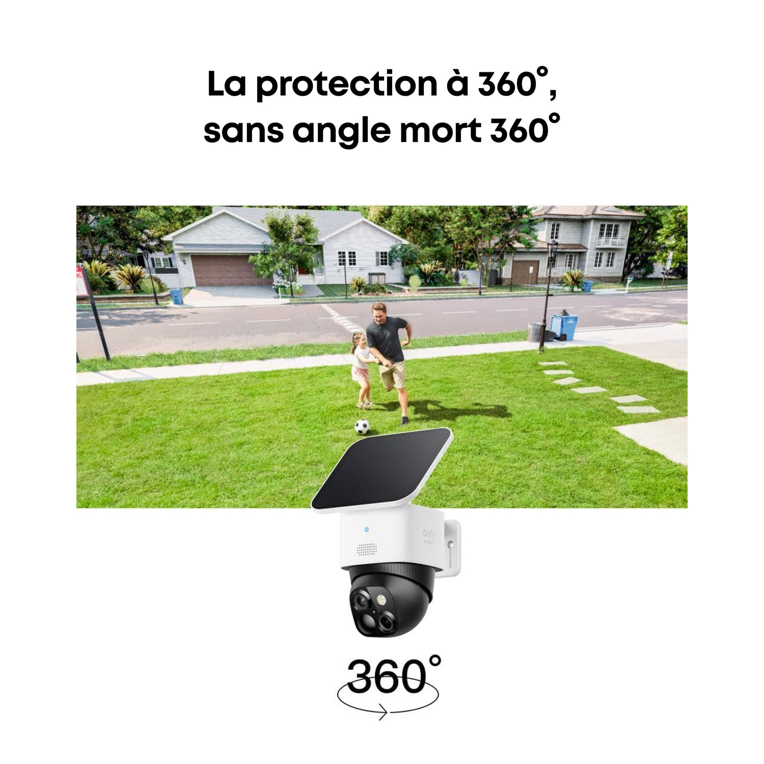 Eufy SoloCam S340 Wire-Free Outdoor IP Camera - Black/White