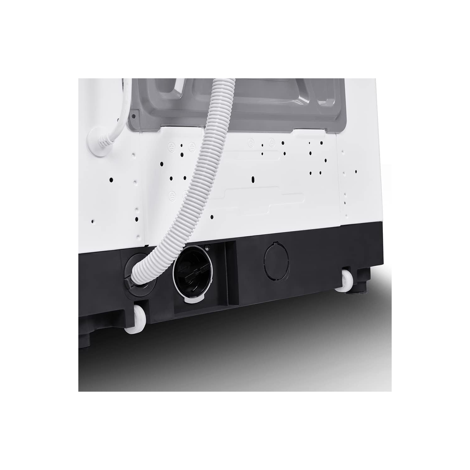 COMFEE' 2.3 Cu.Ft Portable Washing Machine, Compact Top Load Washer with 6 Program—Speed Wash, Temperature Selection, Steel Drum, Space Saving,