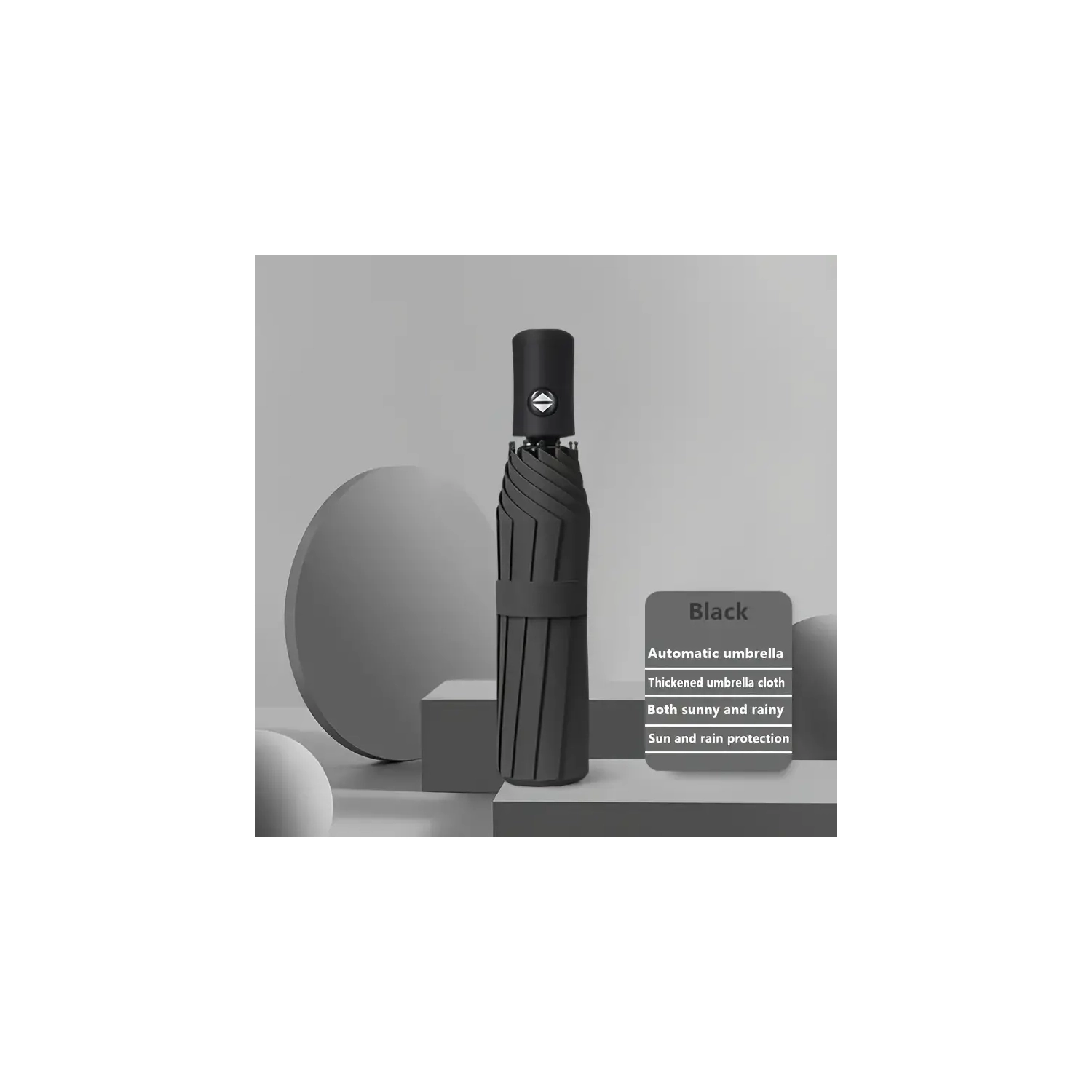 Automatic Windproof Umbrella With 8 Sturdy Ribs | Portable Windproof Compact | Shipped randomly in 2 colors, or leave a message to specify your