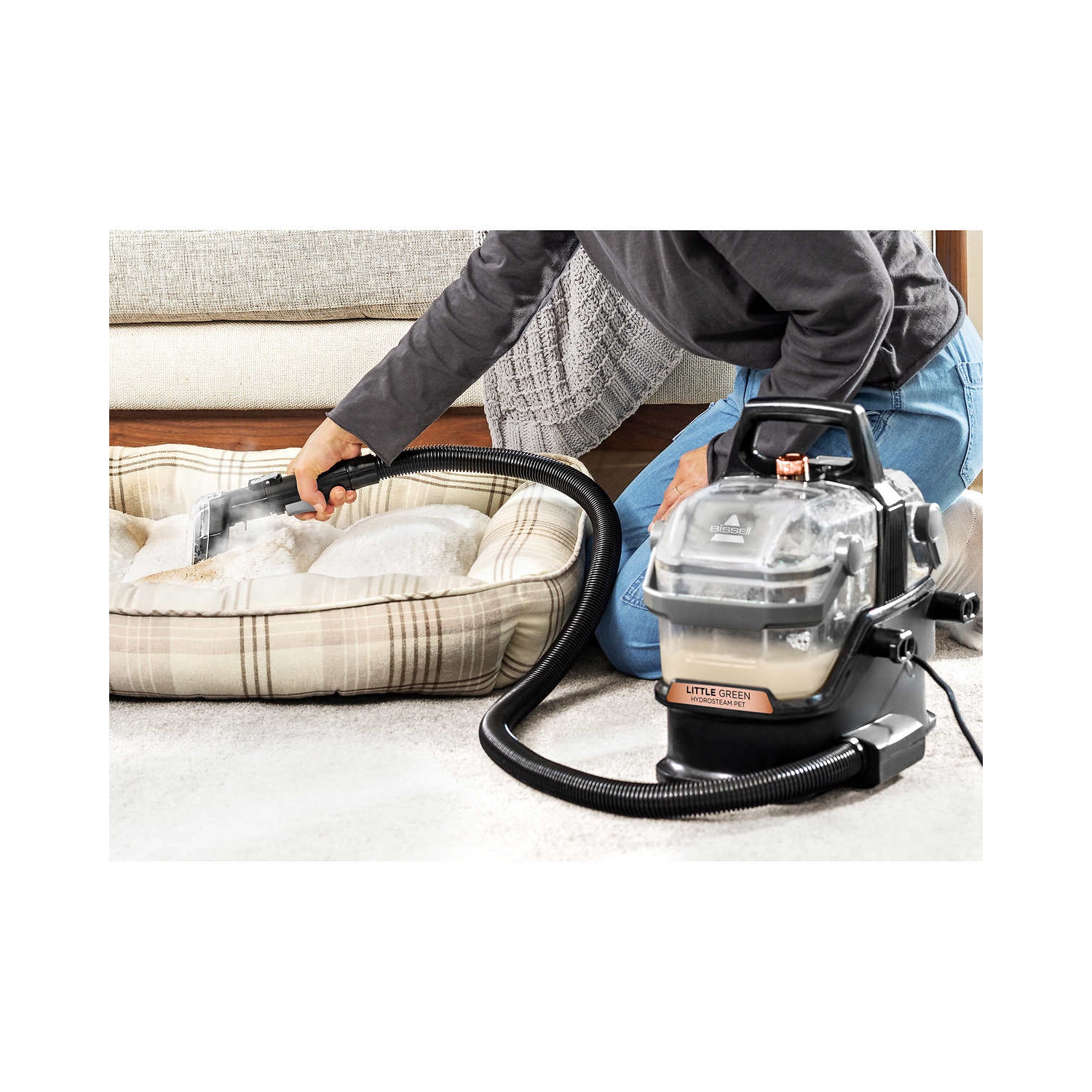 Nettoyeur de tapis portatif Little Green HydroSteam Pet de Bissell