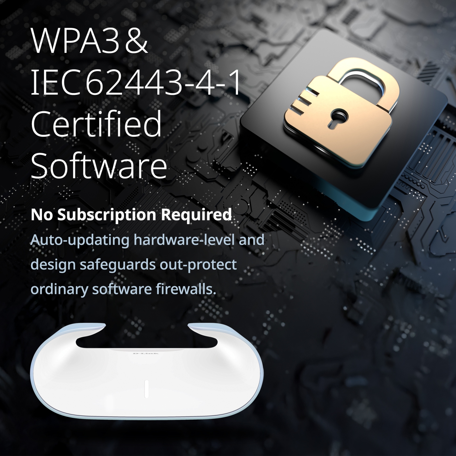 D-Link M60 AX6000 WiFi 6 Mesh Router—Sculpted Décor Ready Design—2.5 Gbps WAN + 4× Gbps LAN— Gaming / Streaming / Internet—Long Range Wireless Self