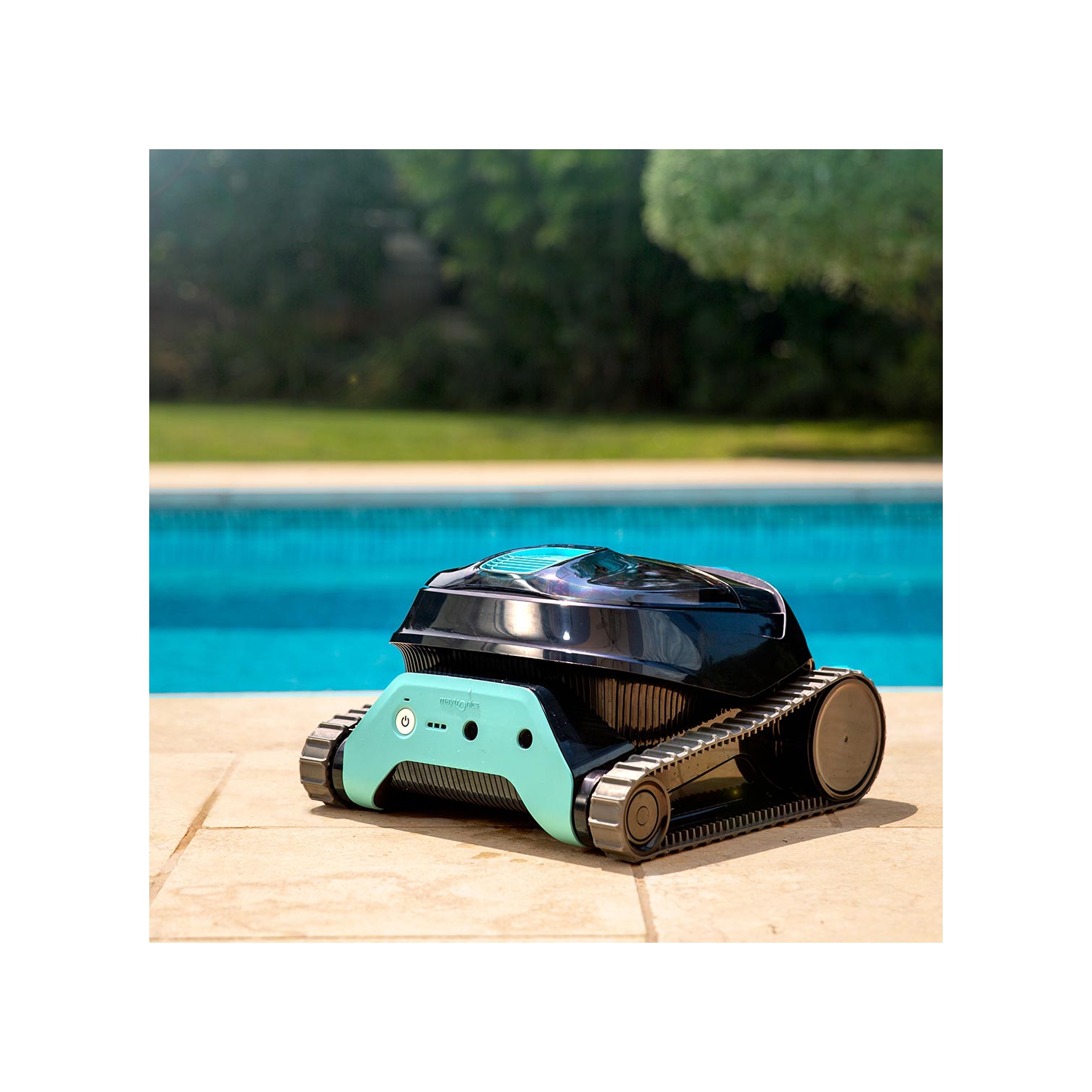 Dolphin Liberty 200 Cordless Robotic Pool Vacuum Cleaner — Simple Inductive Charging — Wall Climbing Capabilities — Ideal for Above and In-Ground