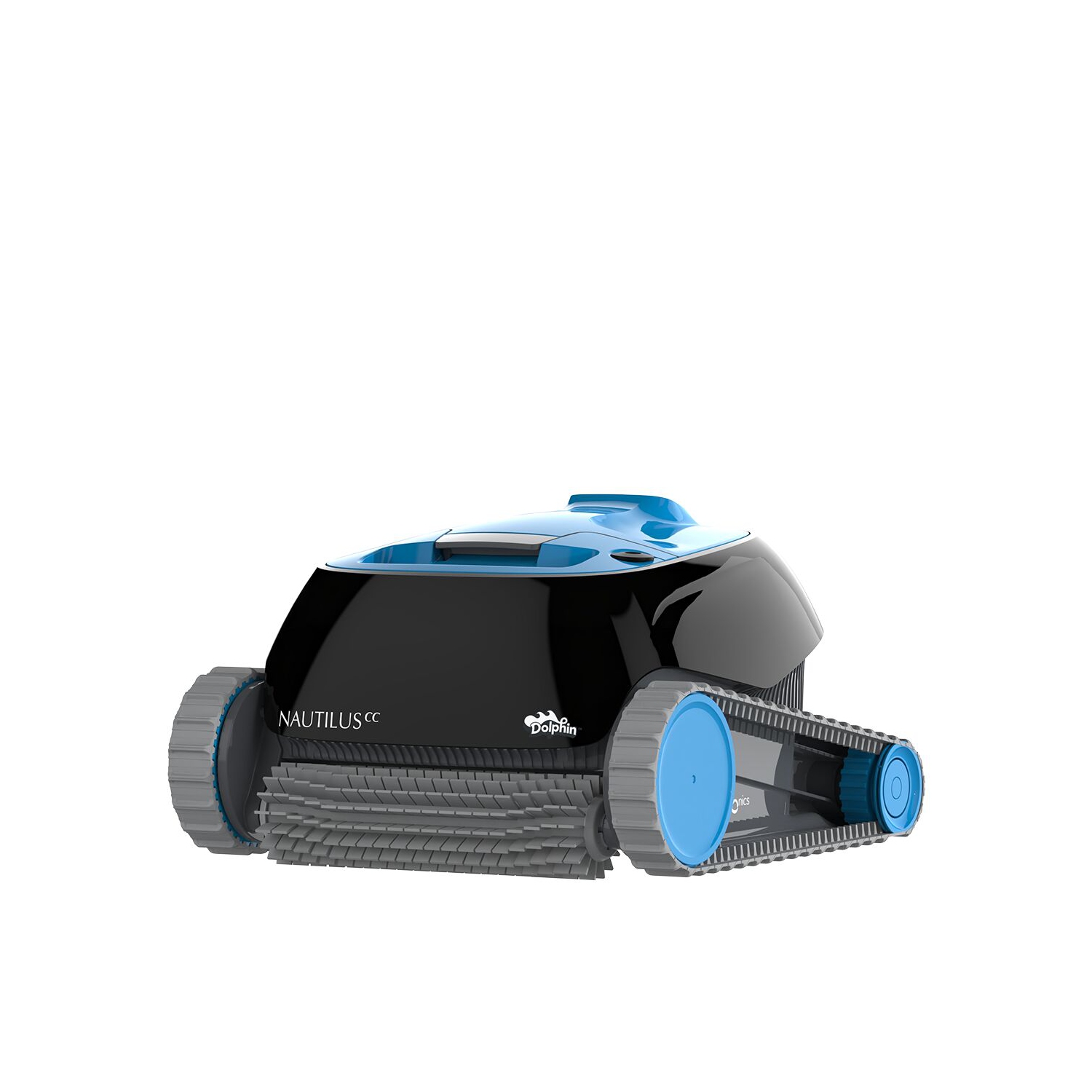 Dolphin Nautilus CC Robotic Pool Vacuum Cleaner — Wall Climbing Capability — Powerful Active Scrubbing Brush — Ideal for Above/In-Ground Pools up to