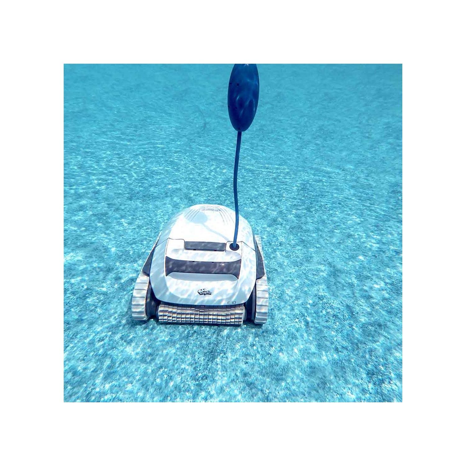 Aspirateur de piscine robotique Dolphin E10 — brosse à récurer puissante — filtres à chargement par le haut faciles d'accès — idéal pour les piscines
