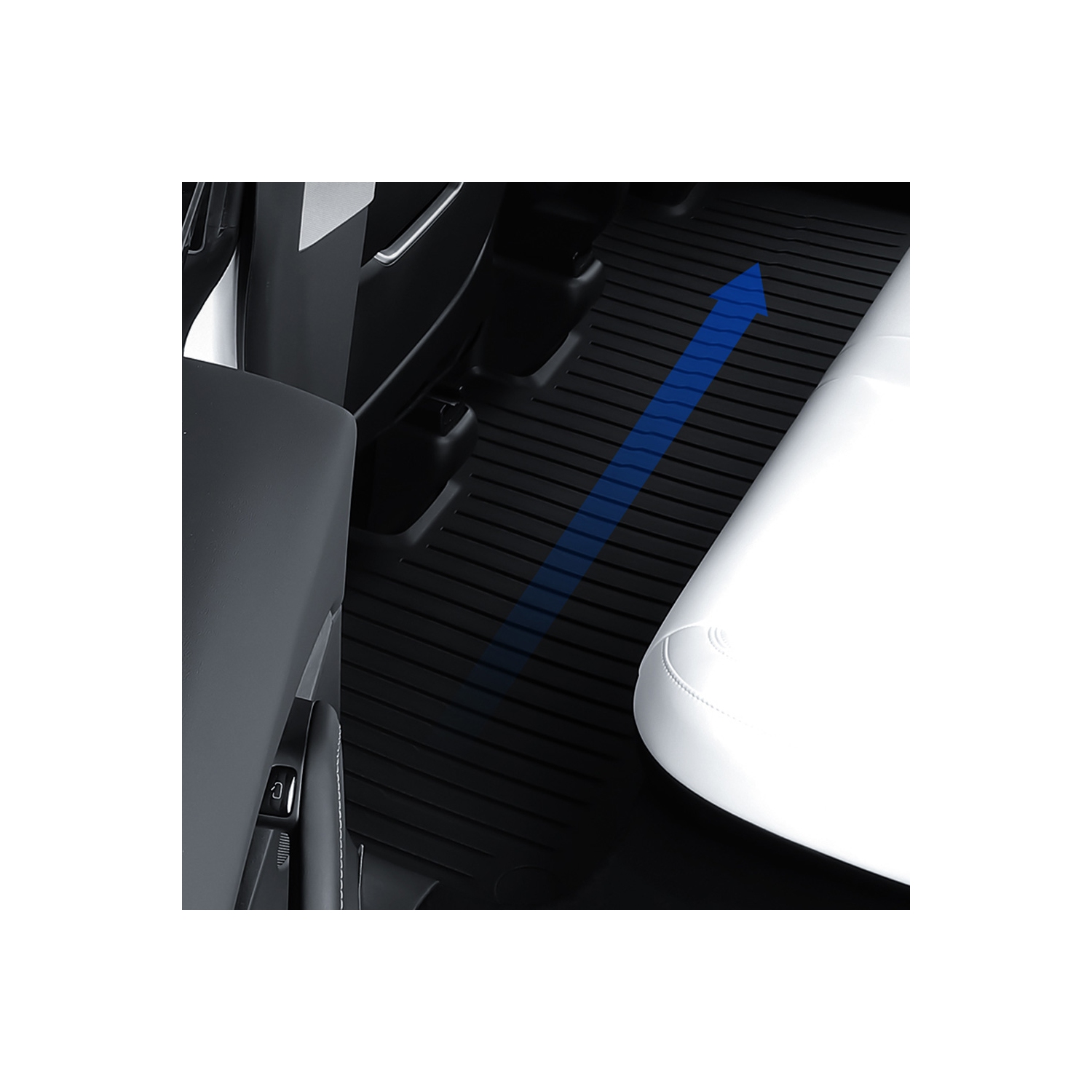 axGear Floor Mat Raised Edge All Weather For Tesla Model Y Full Cover 3 Pieces Dirt Mud