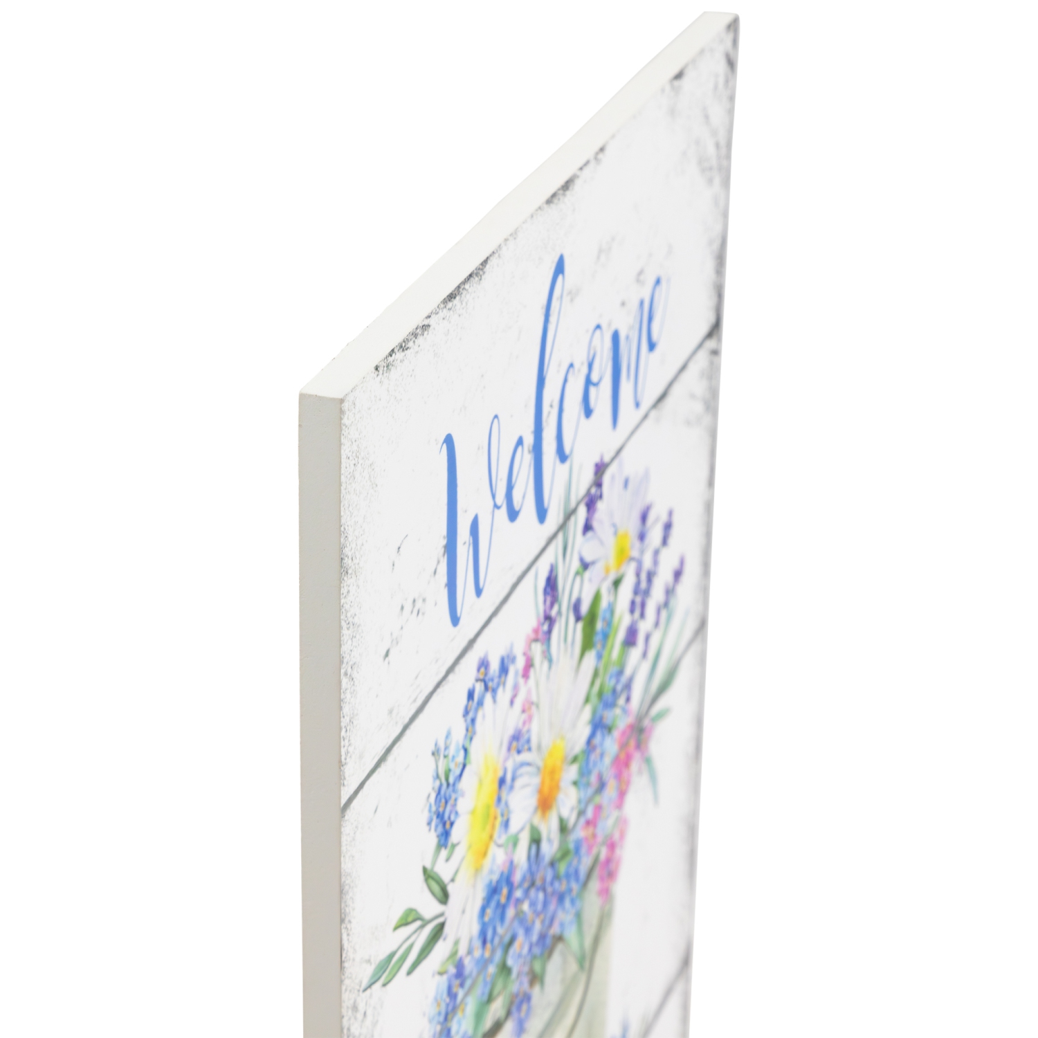 Affiche murale « Welcome » florale du printemps – 16 po