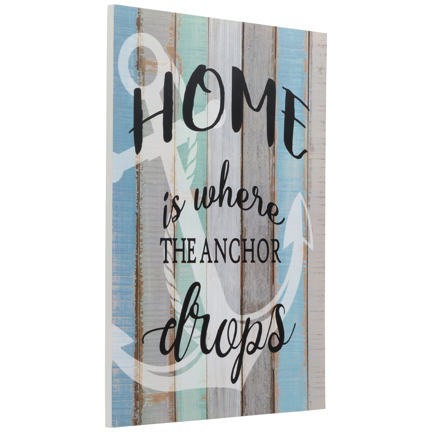 16" Home is Where the Anchor Drops Wall Sign