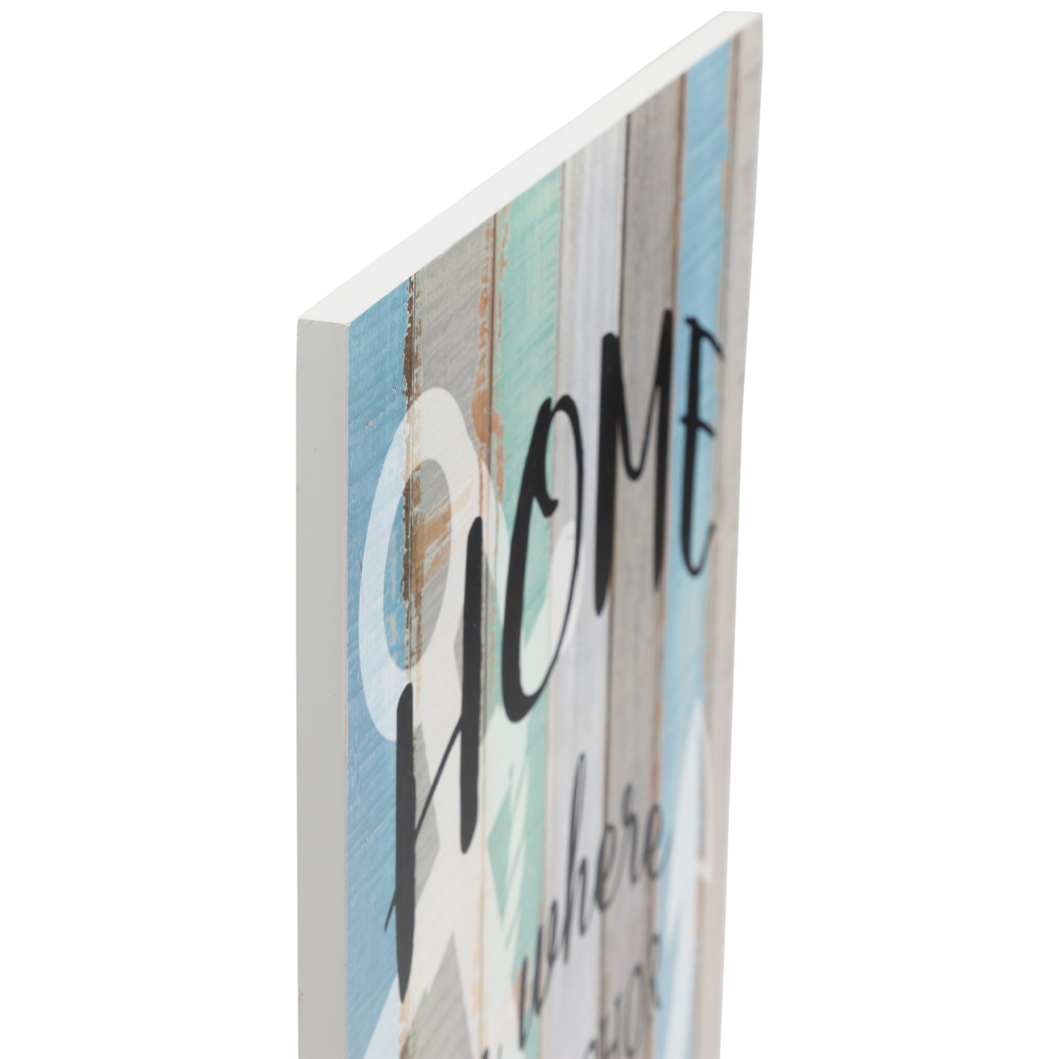 16" Home is Where the Anchor Drops Wall Sign