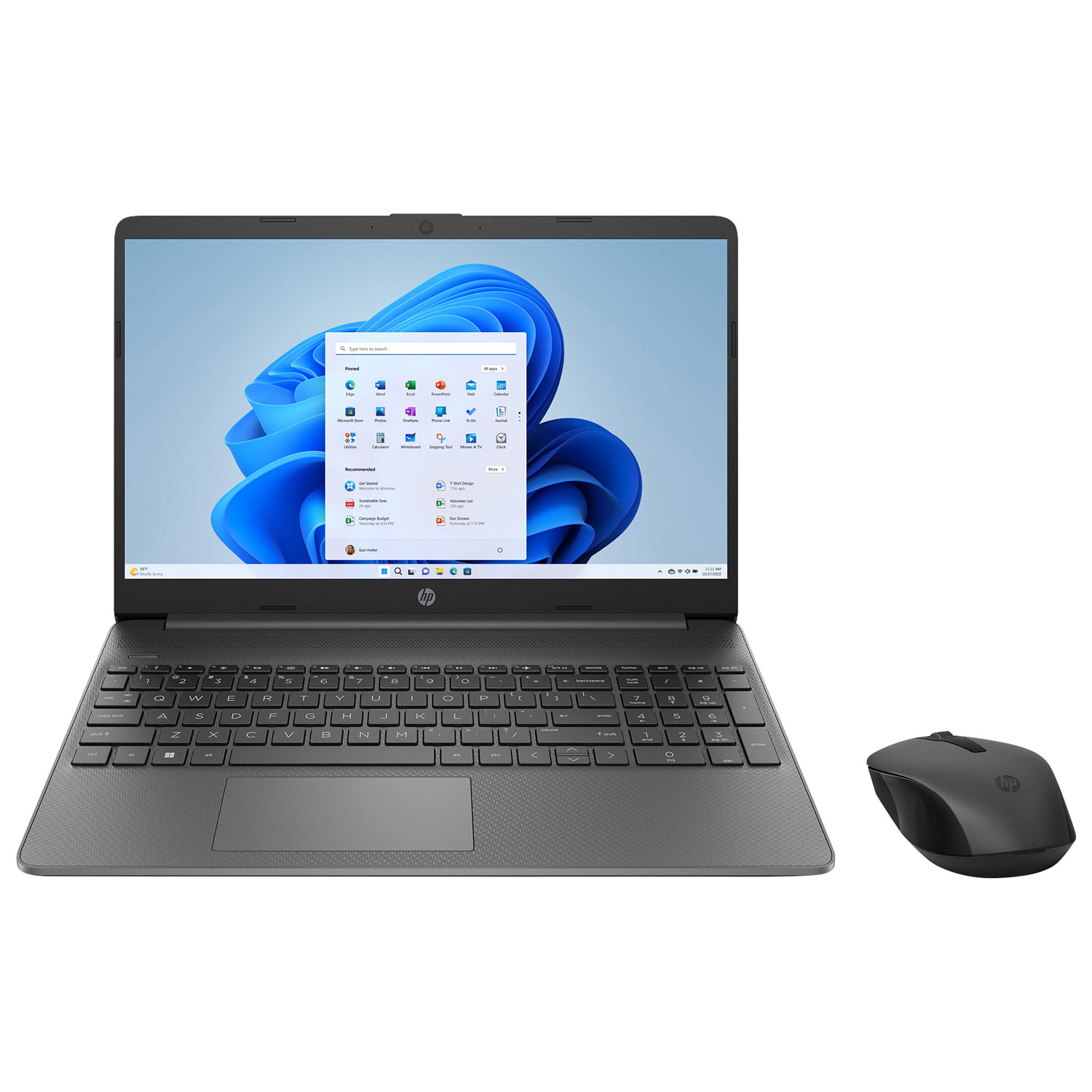 HP 15.6" Laptop - Chalkboard Grey (Intel Core i3-1215U/512GB SSD/8GB RAM/Windows 11 Home)