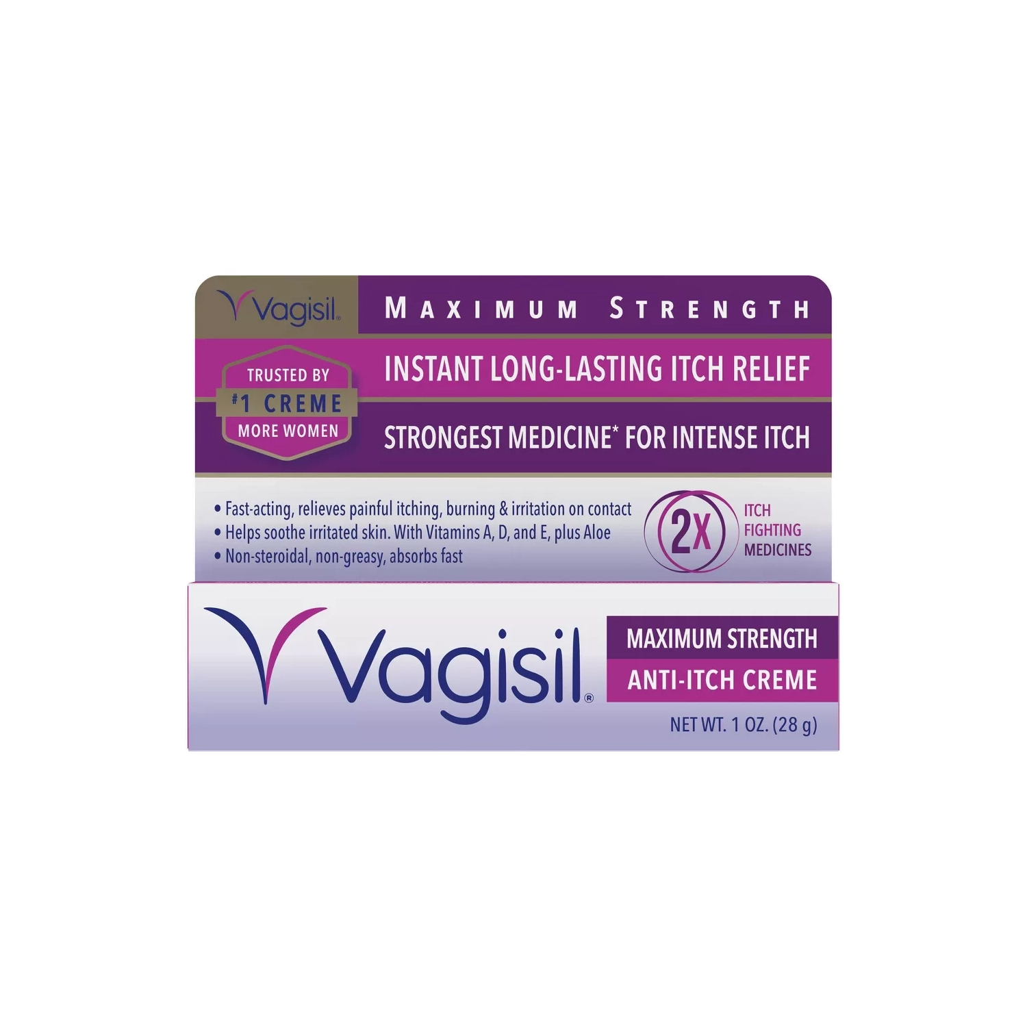 Vagisil Maximum Strength Feminine Anti-Itch Cream - 1oz, 2-Pack