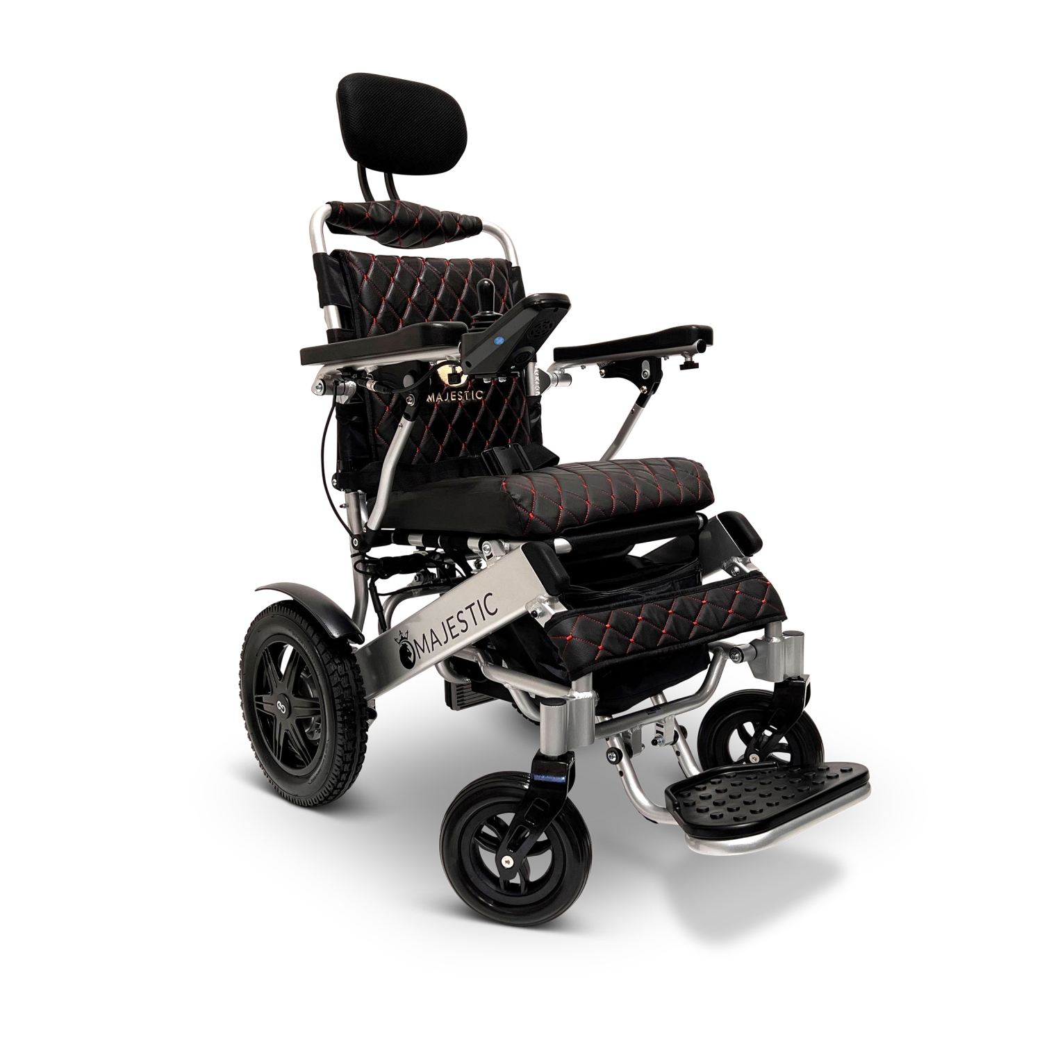 MAJESTIC IQ-9000 Airline Approved Luxury Electric Wheelchair | Auto Recline, LCD Joystick, Foldable, Up to 30 KM Range, Ultra-Light | 20’’ Seat