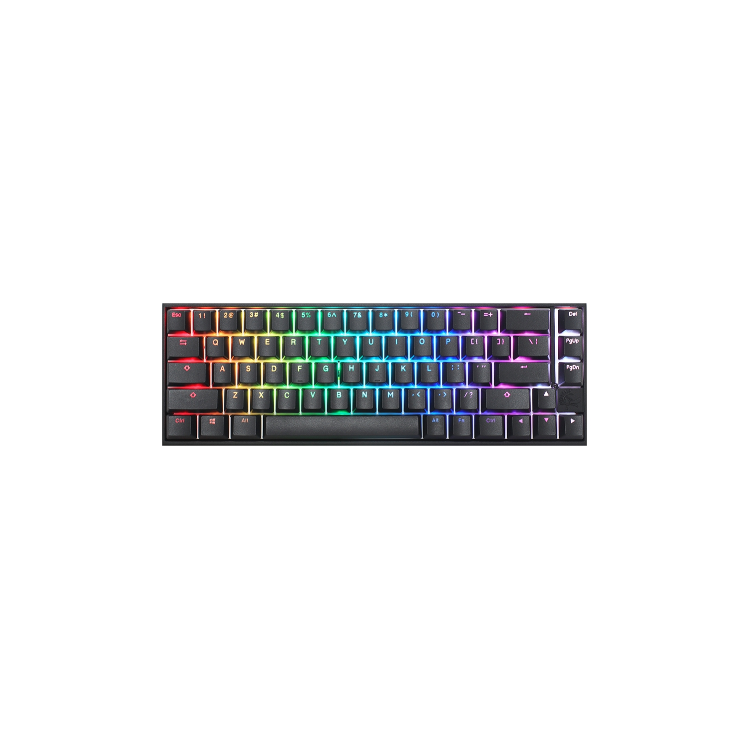 Ducky Mecha Pro Hotswap Mechanical Keyboard - RGB - Aluminum Frame - Black - Cherry MX Blue - SF Layout