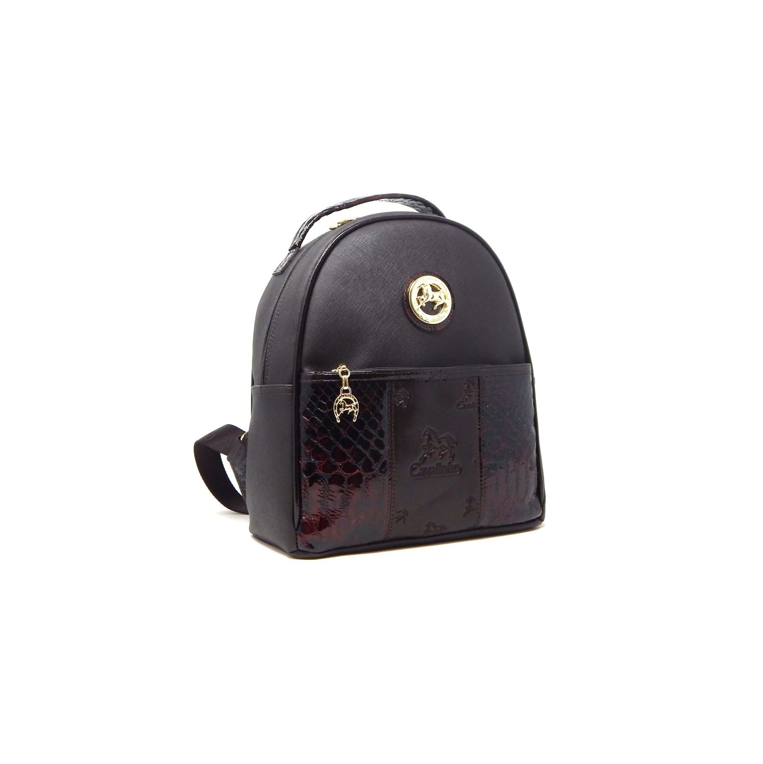 Sac à dos d'honneur Cavalinho, brun - cuir et toile