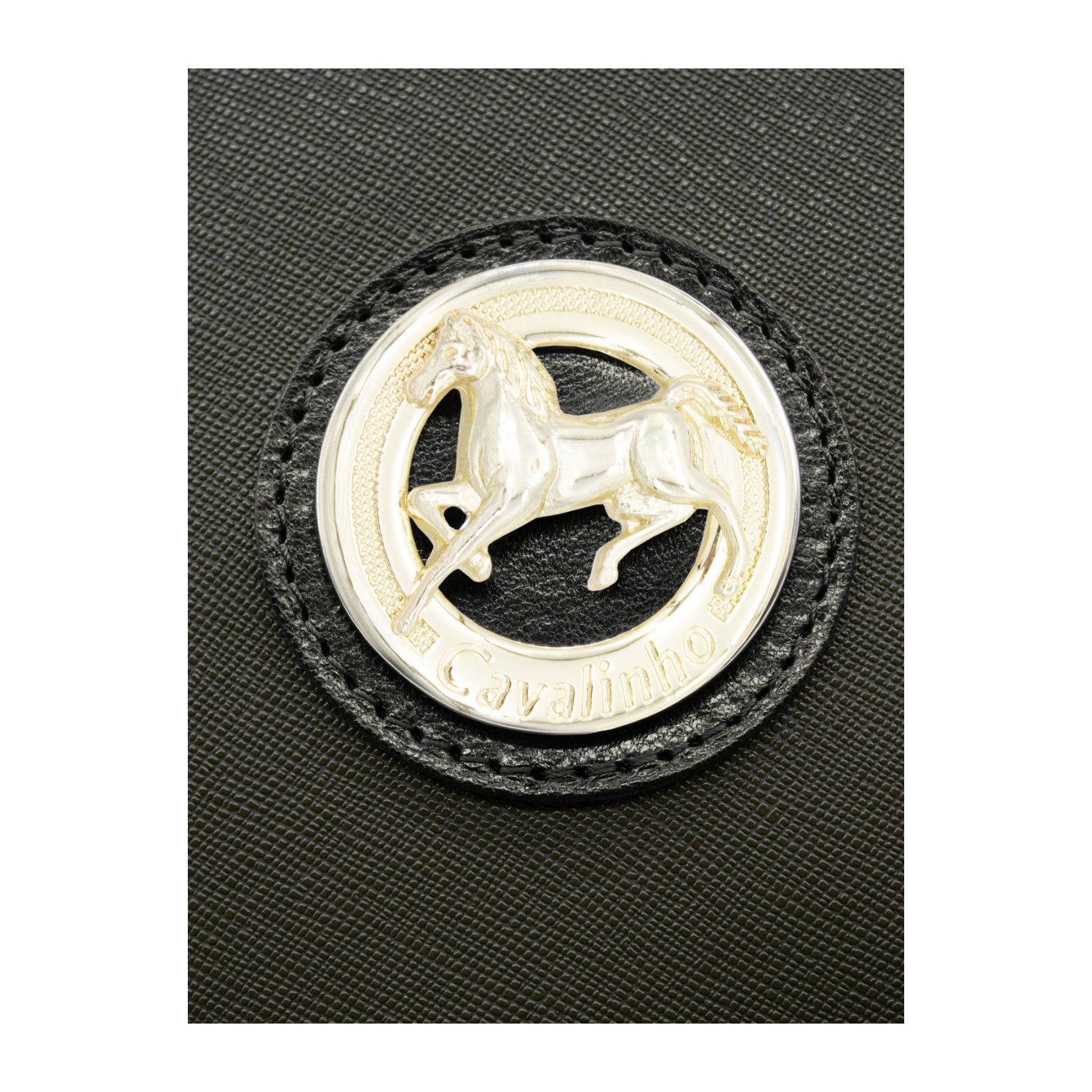 Sac à dos Grace de Cavalinho vert olive foncé / beige - cuir et toile