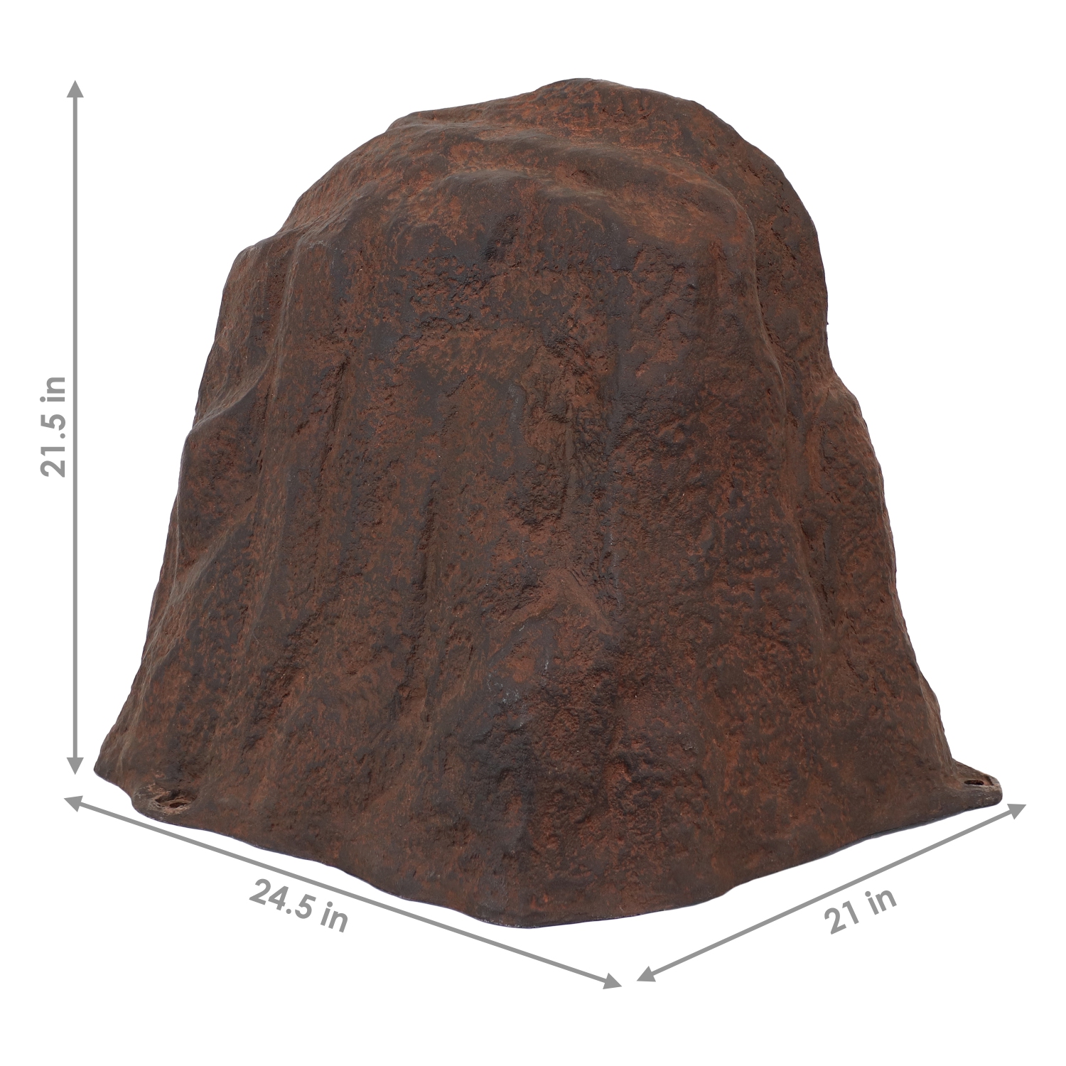 Ensemble de 2 roches de paysage en polyrésine artificielle avec piquets Sunnydaze - Brun