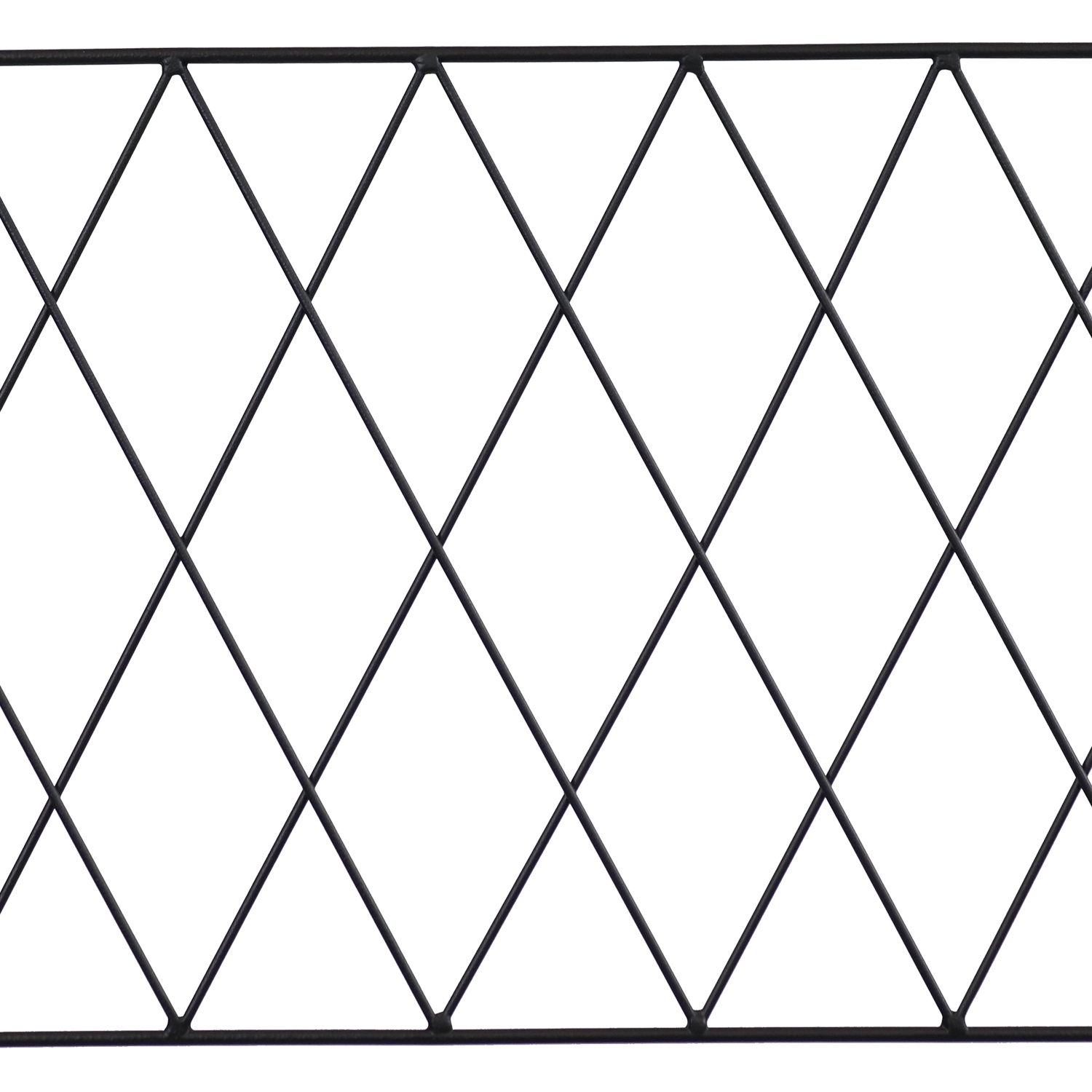 Sunnydaze 2-Person Argyle Diamond Iron Outdoor Garden Bench - Black