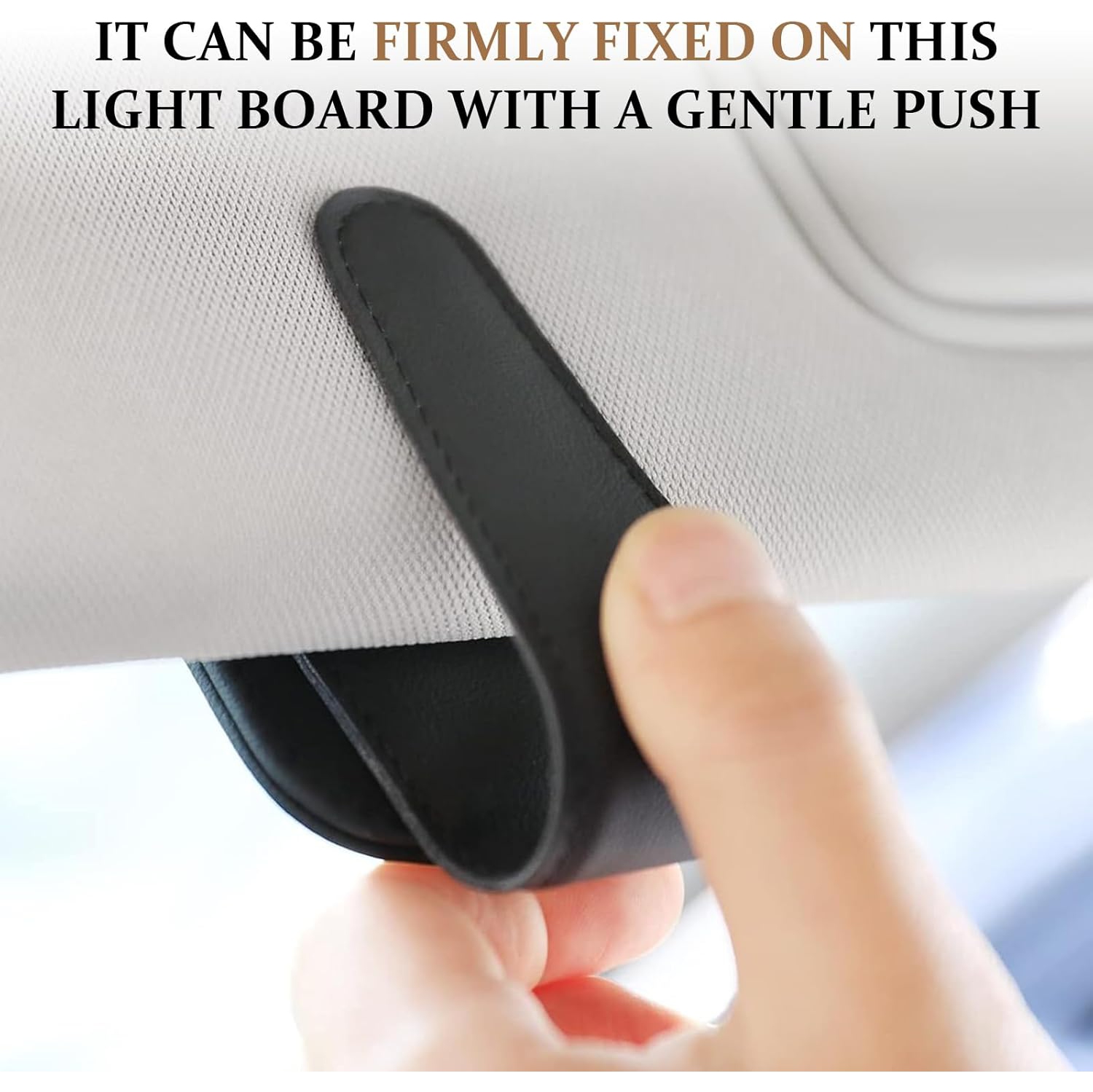 2 Pcs Sunglasses Holder for Car Visor – Durable black clips securely hold glasses, fit most eyewear, and keep your car organized. Sleek, scratch-free