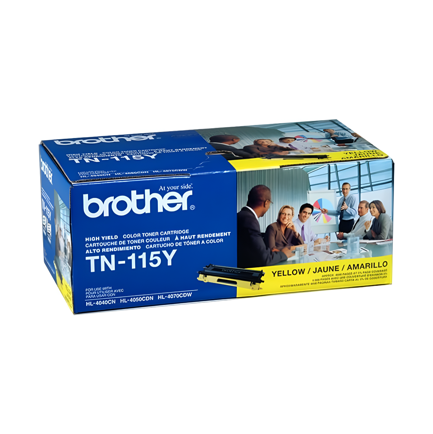 ** GARANTIE DE 365 JOURS **/ BROTHER TN-115Y, TN115Y. Cartouche de toner jaune originale à haut rendement, pour : Brother DCP-9040MFC-9840 à par