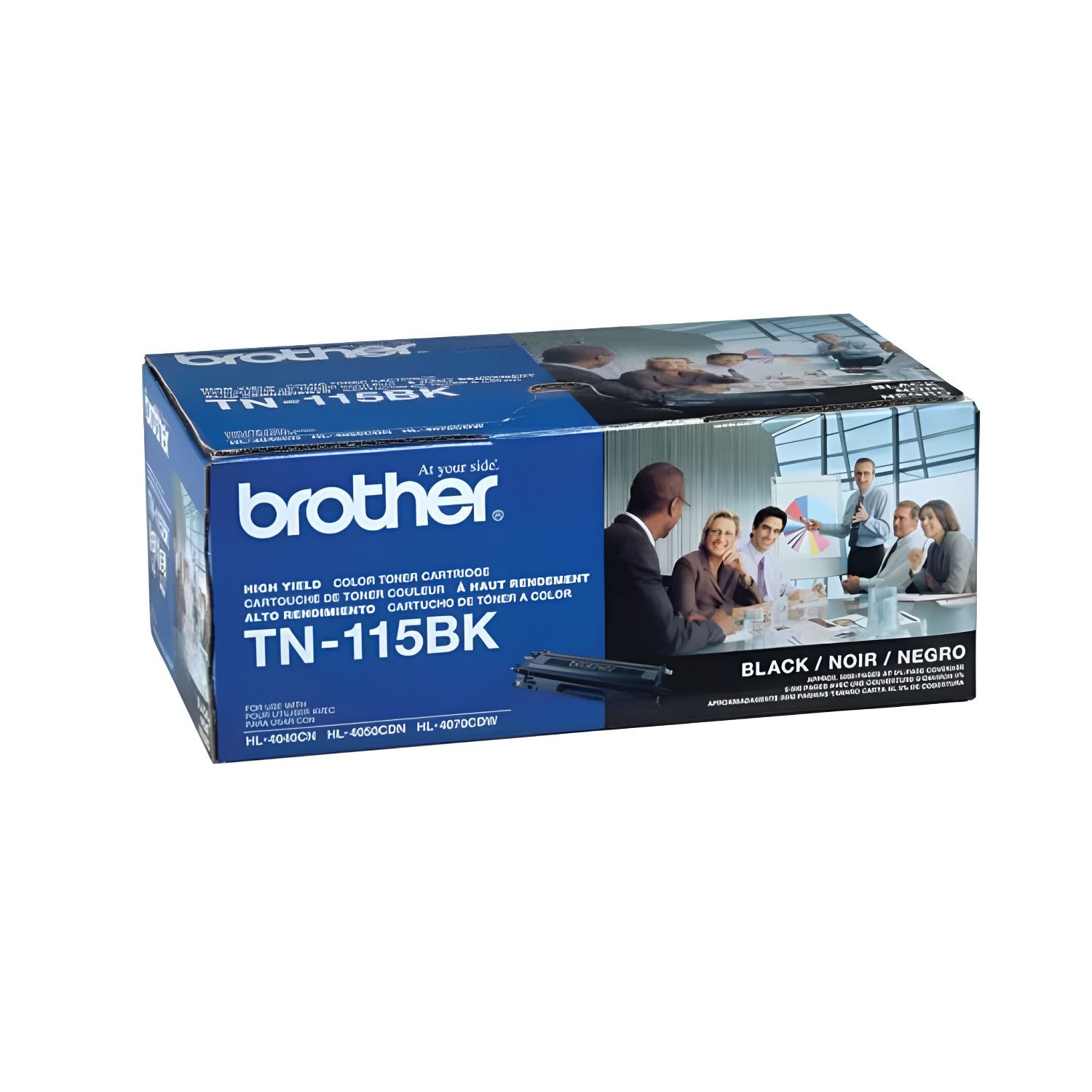** GARANTIE DE 365 JOURS **/ BROTHER TN-115BK, TN115BK. Cartouche de toner noire originale à haut rendement, pour : Brother DCP-9040MFC-9840 à par