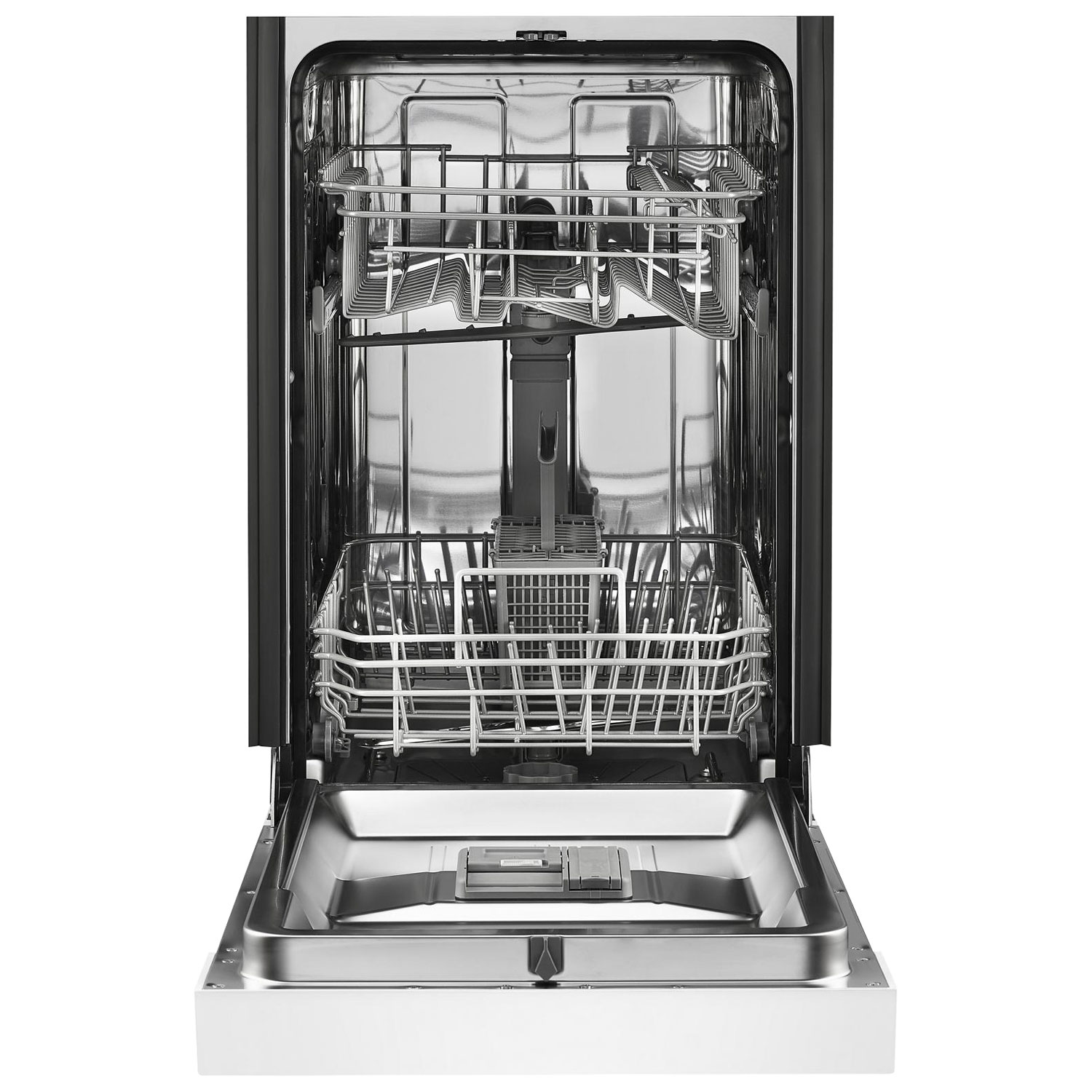 Whirlpool 18" 50dB Built-In Dishwasher with Stainless Steel Tub & Third Rack - White