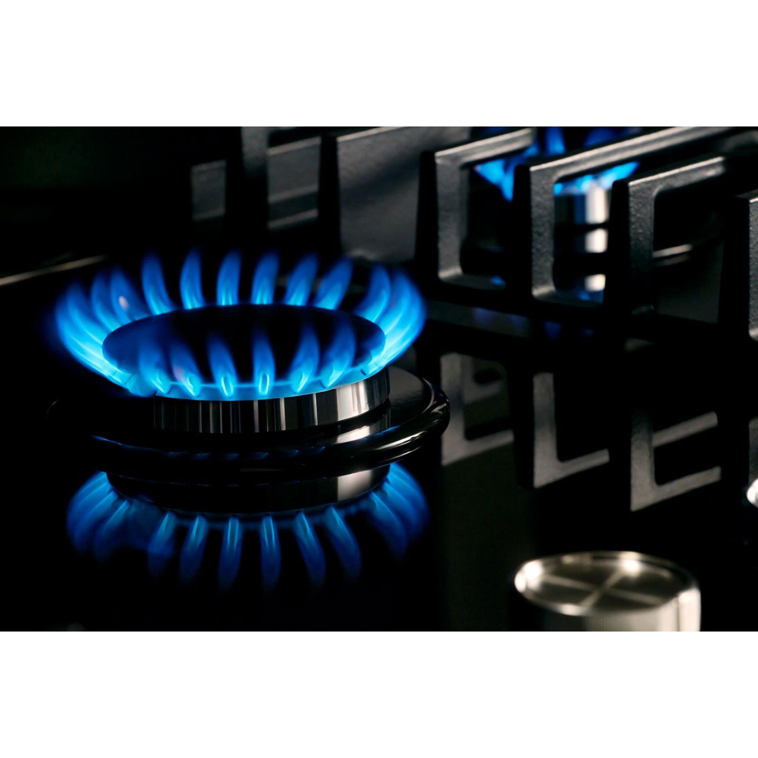 Surface de cuisson au gaz à 5 brûleurs de 37 po de KitchenAid - Noir