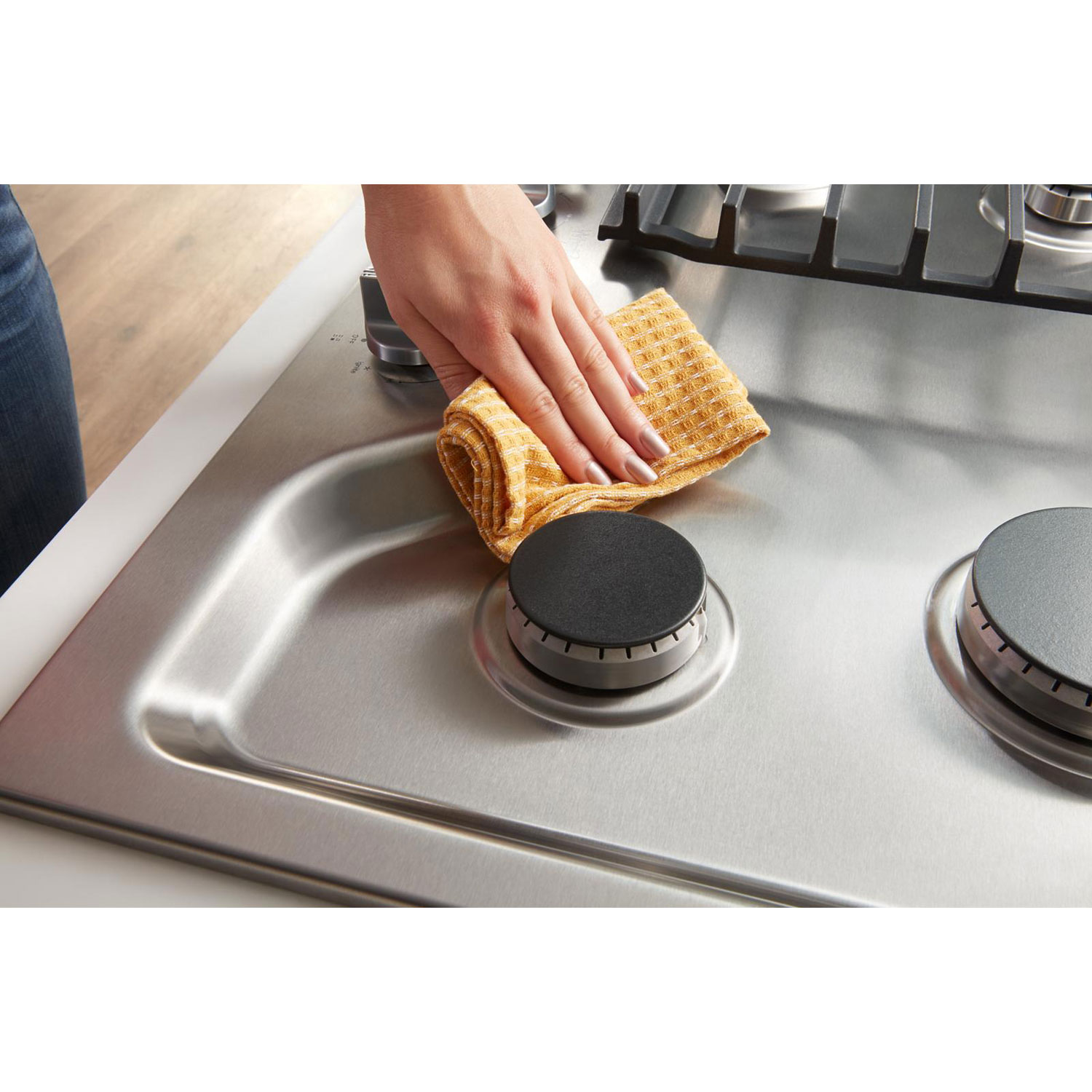 Surface de cuisson au gaz de 30 po à 4 brûleurs de Whirlpool - Noir