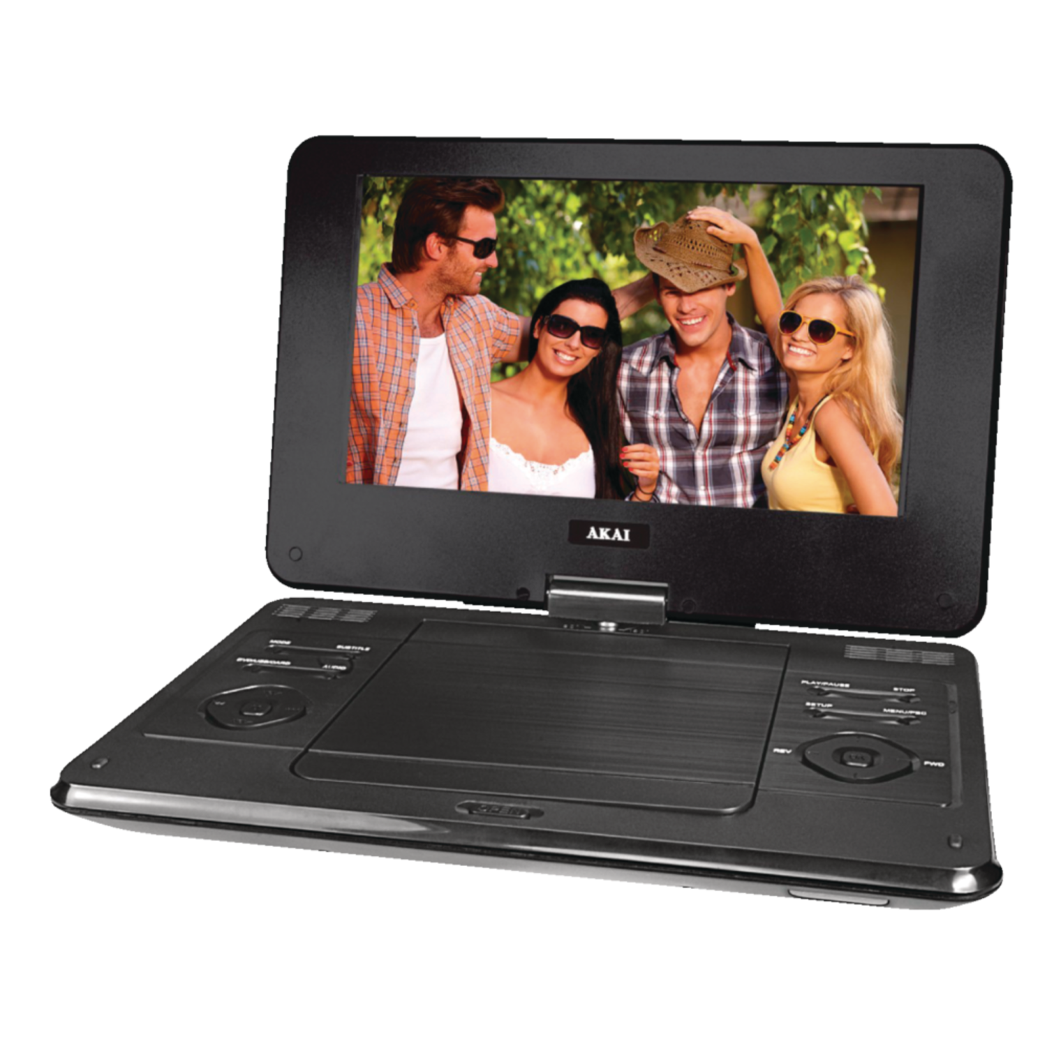 Refurbished (Excellent) - AKAI 9" Portable DVD Player - w/Swivel Screen