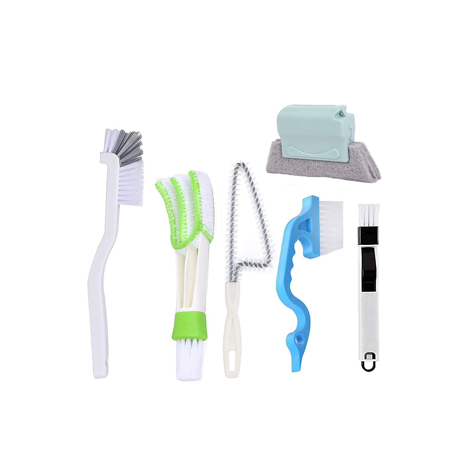 Brosse de nettoyage pour rainure de fenêtre 6PCS d'axGear