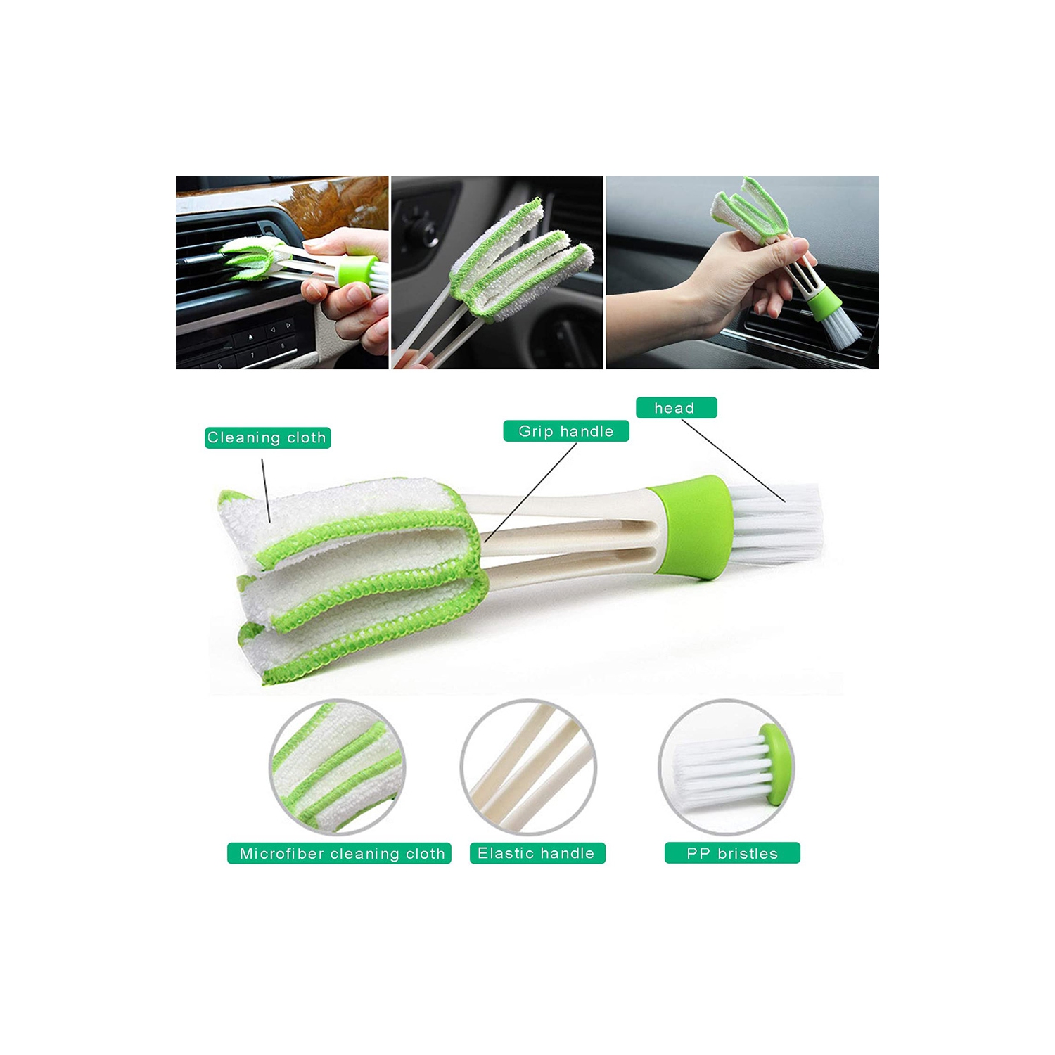 Brosse de nettoyage pour rainure de fenêtre 6PCS d'axGear