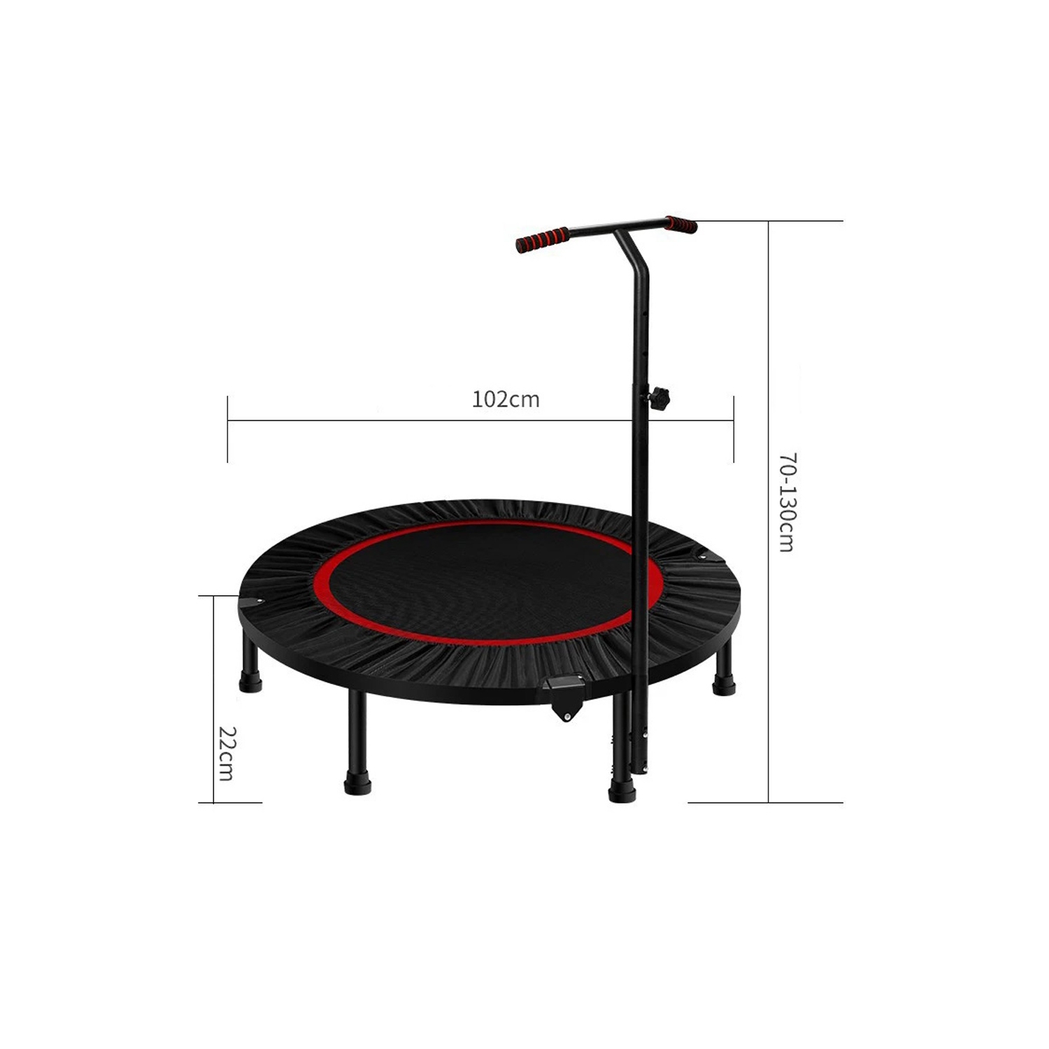 Trampoline de 40 po d'axGear avec panneau d'entraînement pliable pour l'intérieur et l'extérieur