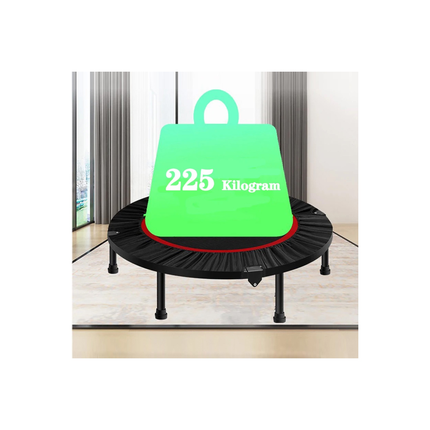 Trampoline de 40 po d'axGear avec panneau d'entraînement pliable pour l'intérieur et l'extérieur